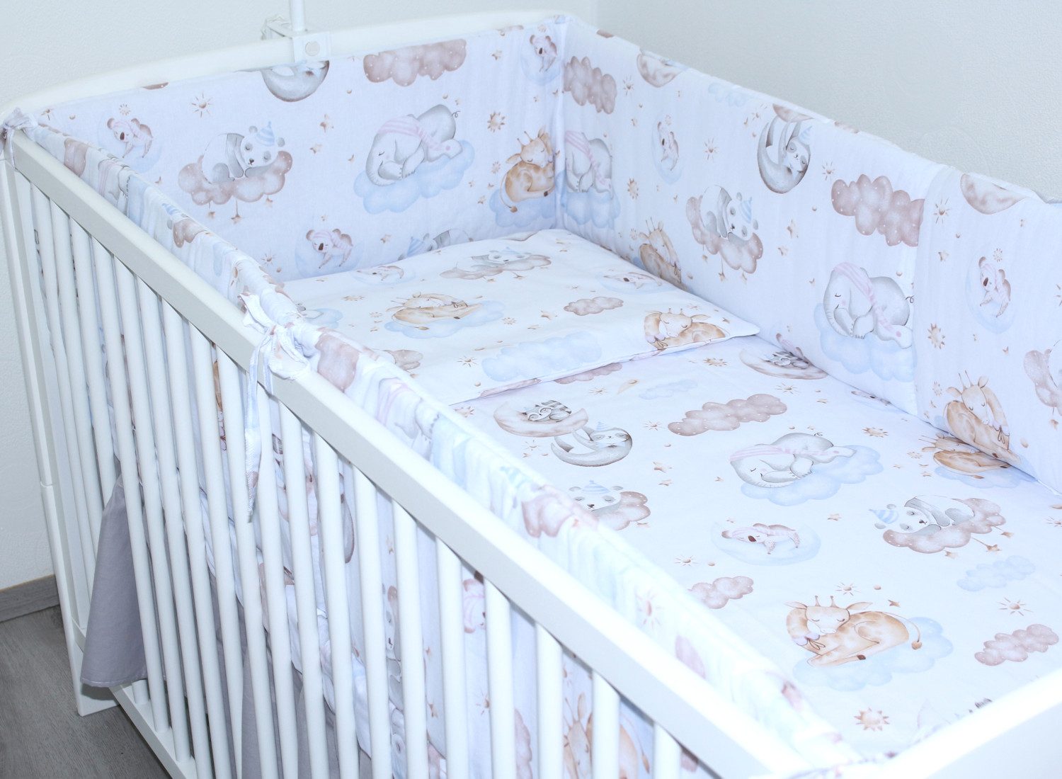 Primawela Bettnestchen Nestchen 360 cm Bettumrandung Baby Bett Kinder Nest Kopfumrandung