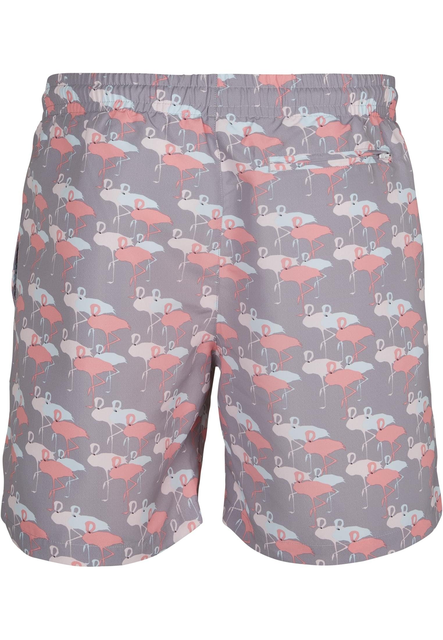 URBAN CLASSICS aop Swim Herren Pattern flamingo Badeshorts Shorts