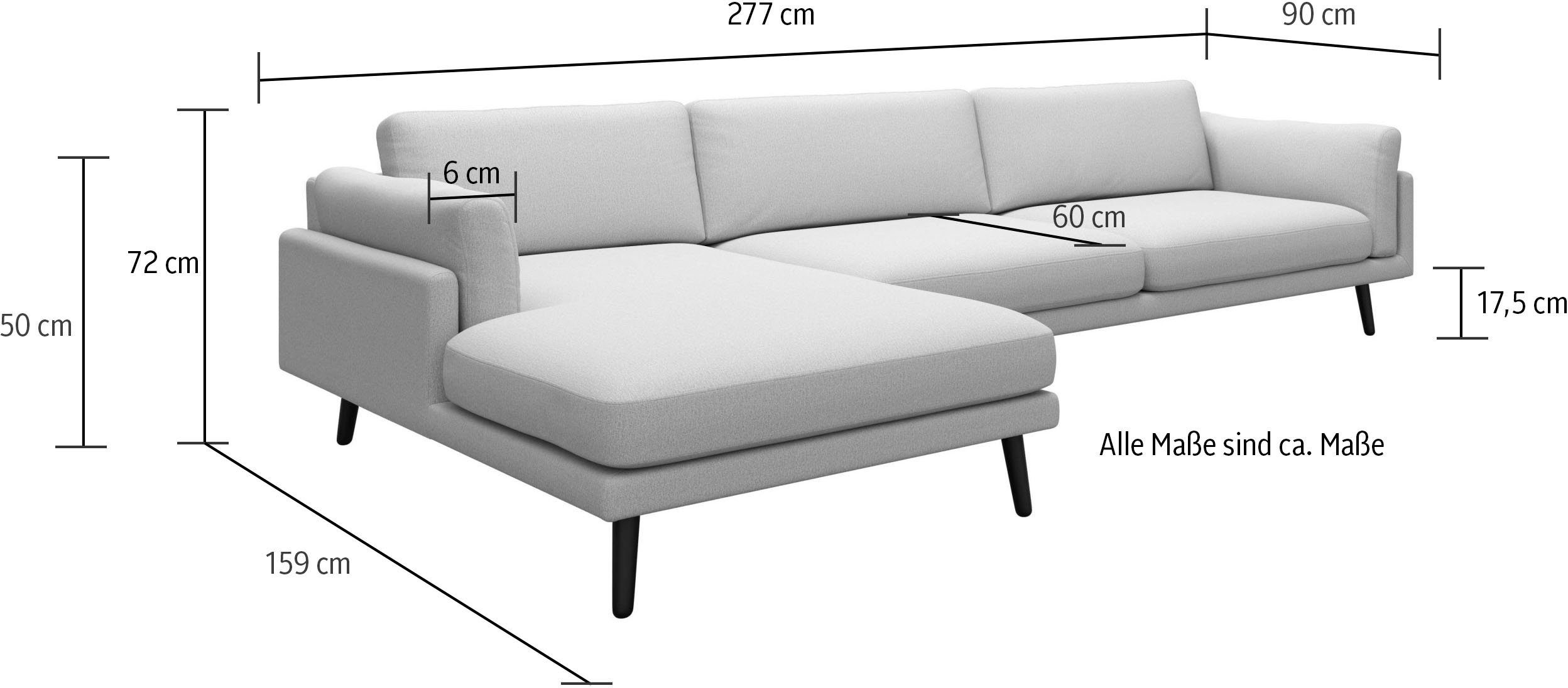 andas Ecksofa by Design Nørgaard Anders kuschlig, Wellenunterfederung, weich, mit Malvik