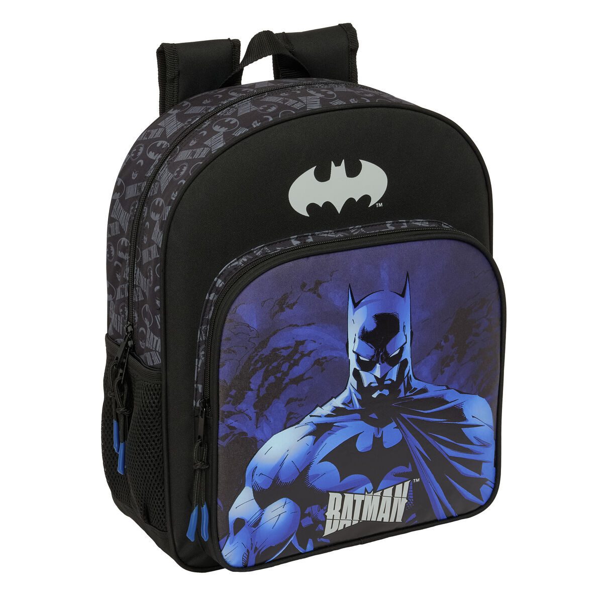 Batman Rucksack 32 x 38 x 12 cm Kinder Rucksack Batman Schwarz 32x38x12 cm