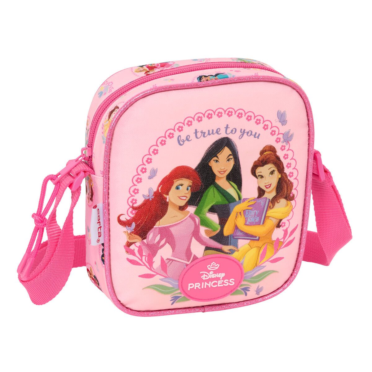 Princesses Disney Kinderrucksack Kindertasche Umhängetasche Disney Princess Rosa 16x18x4 cm