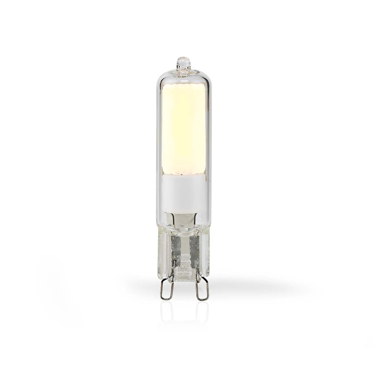 Nedis Smarte LED-Leuchte LBG9CL2, Matte Oberfläche für eine gleichmäßige Lichtverteilung, Warmweiss, G9-Fassung, warmweißes Licht, energieeffizient für Zuhause