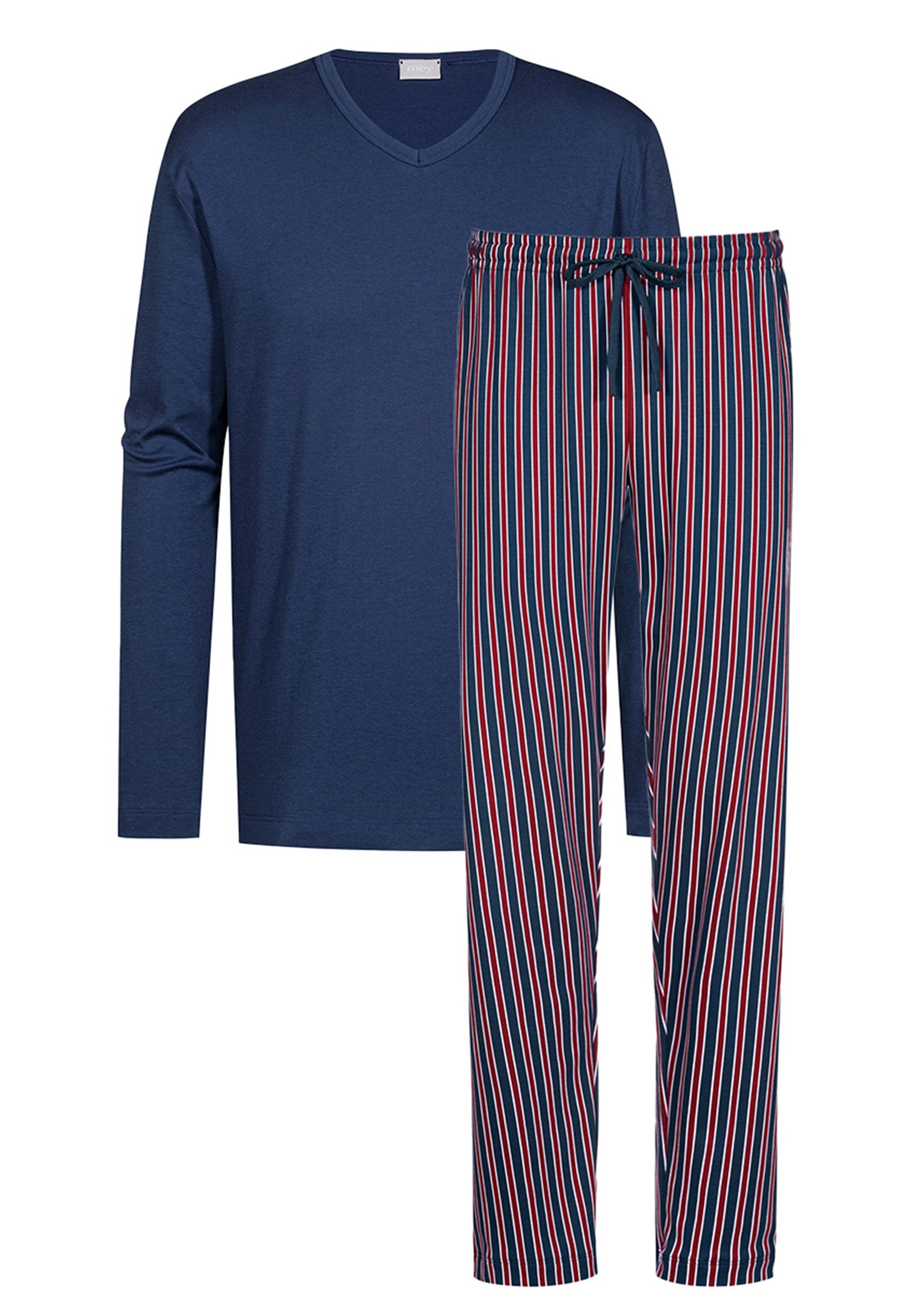 Mey Pyjama Graphic Stripes (Set, 2 tlg) Schlafanzug - Baumwolle - Atmungsak günstig online kaufen