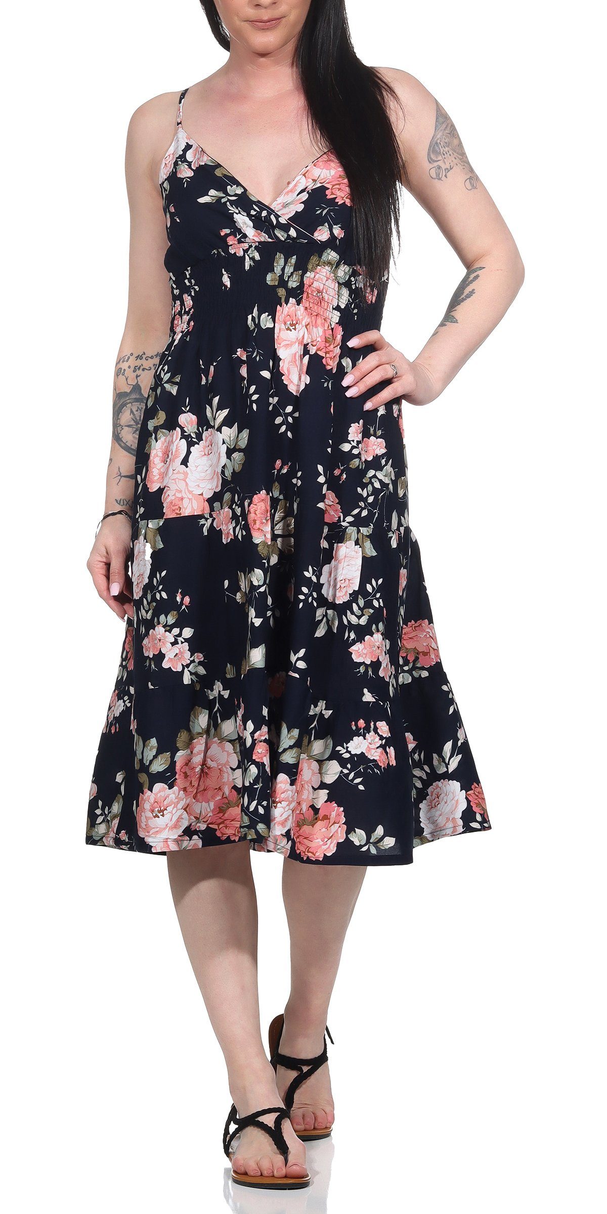Aurela Damenmode Sommerkleid Luftige Damenkleider leichte günstig online kaufen