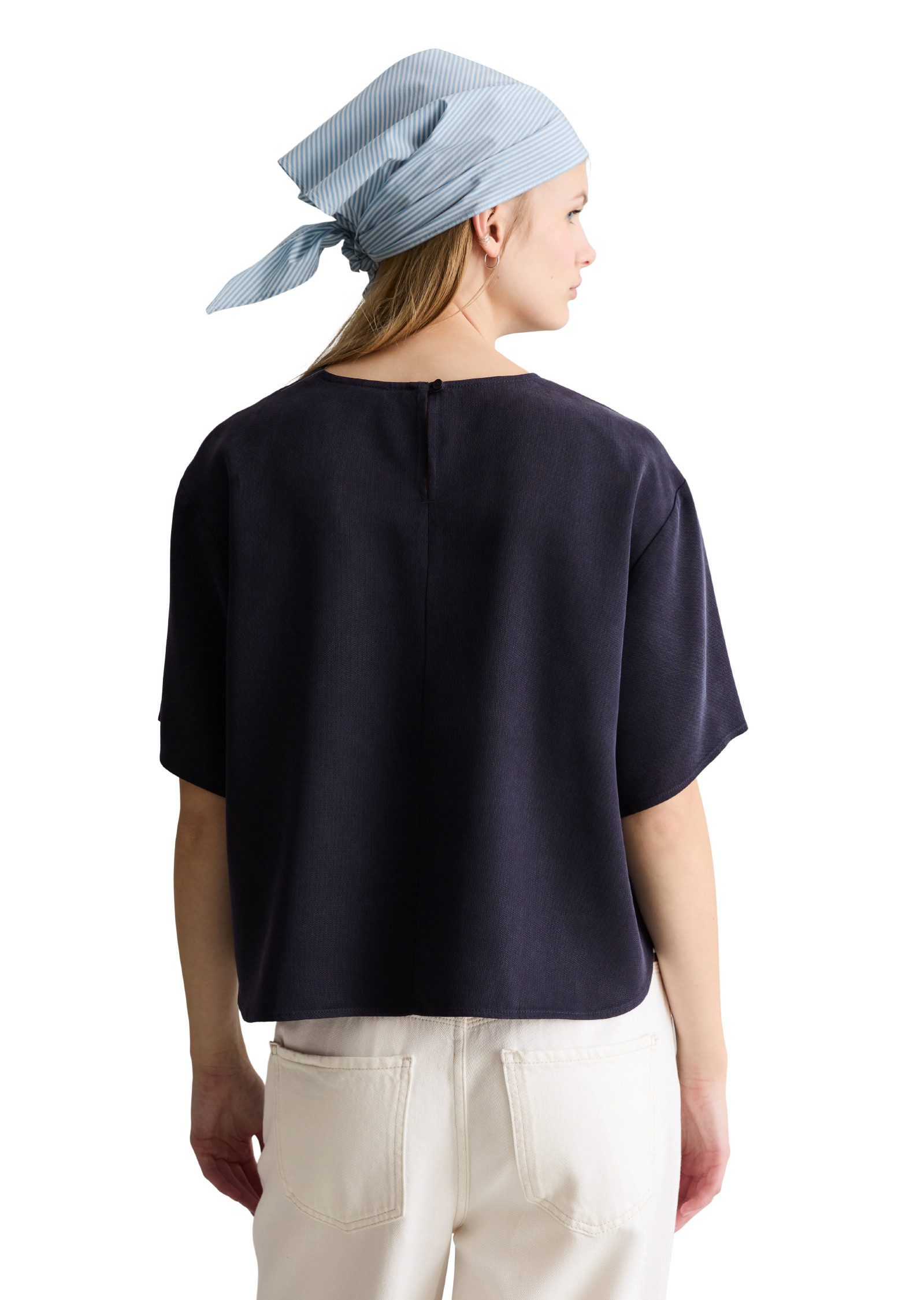 Marc O'Polo DENIM Kurzarmbluse aus TENCEL™ Lyocell