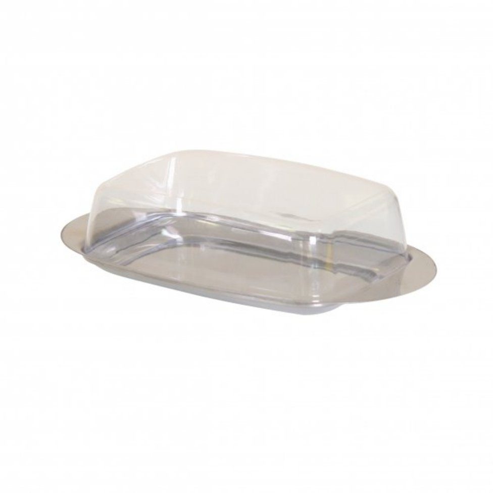 axentia Butterdose Butterdose, Edelstahl, 19 x 5 x 11 cm 225011, (1-tlg)