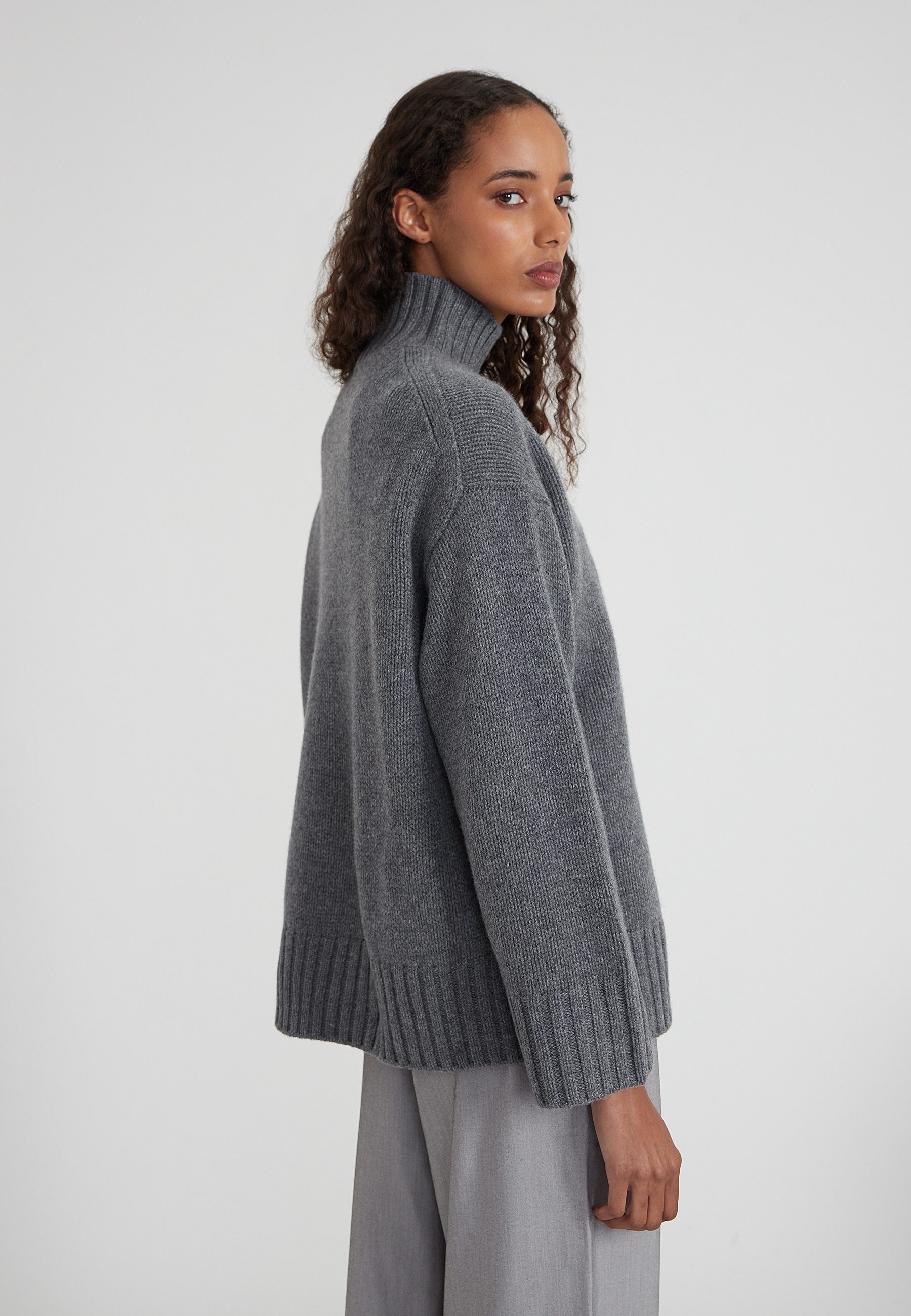 Style Republic Rollkragenpullover Merino-Kaschmir Gemisch OVERSIZED BOXY
