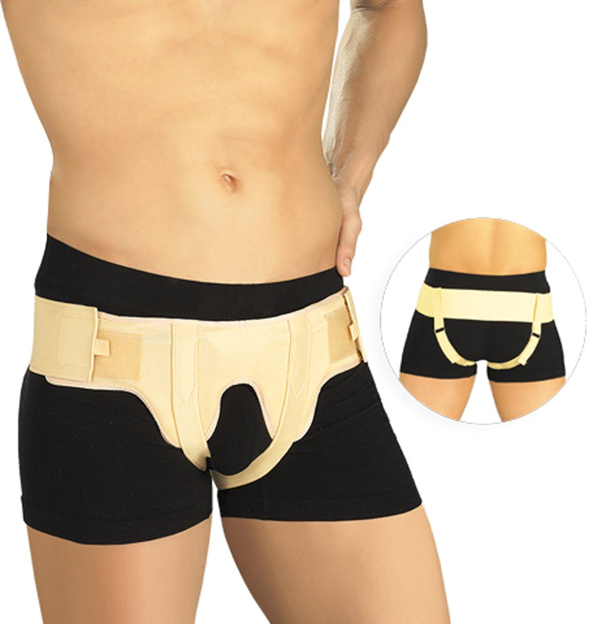 Tonus Elast Leistenbruchbandage Leistenbruch Leistenschutz Bandage Hernie Leiste Schutz TE0511, Leistenbruch