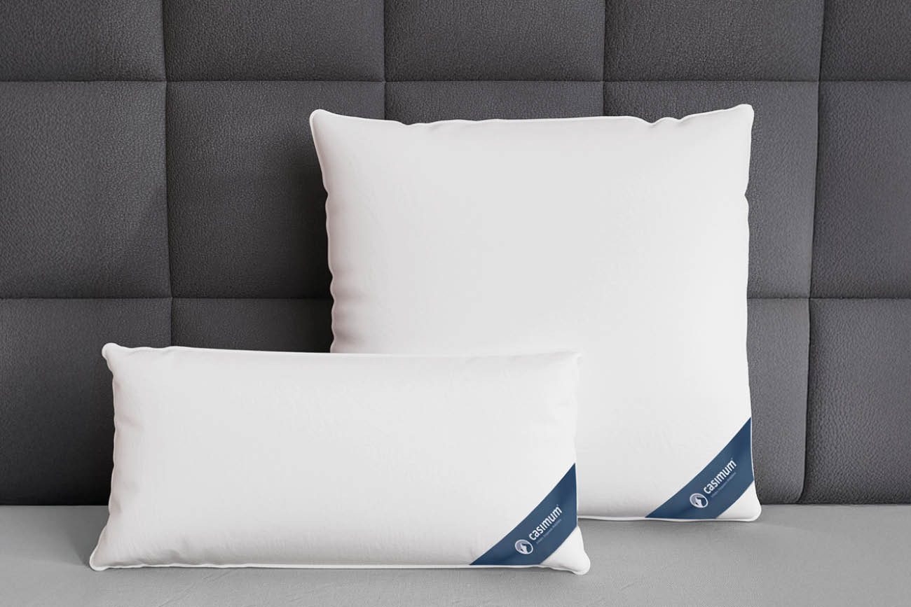 casimum 3-Kammer-Kopfkissen COMFORT Daunenkissen 80x80, Kopfkissen 40x80, w günstig online kaufen