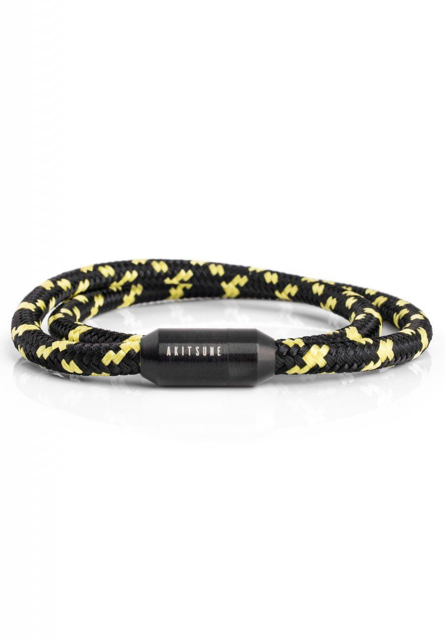 Akitsune Armband Mare Nylon Bracelet Mattschwarz günstig online kaufen