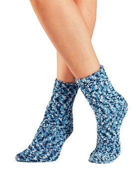 Lavana Kuschelsocken Bettsocken (Packung, 5-Paar) Multifarben mit weichem Noppengarn