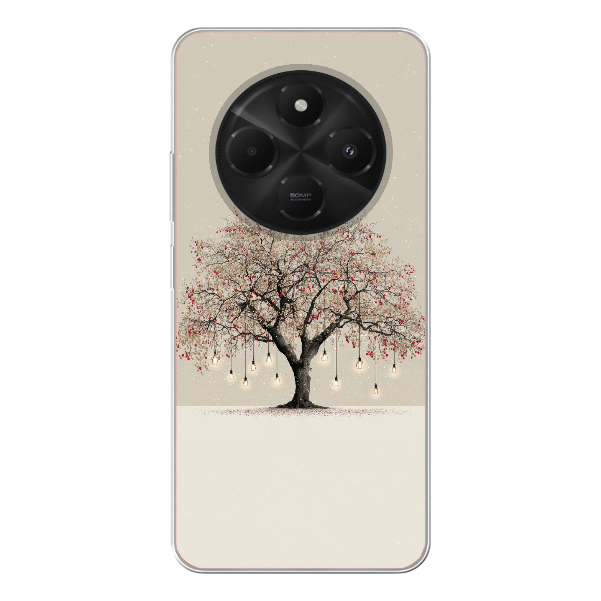 Handyhülle für Xiaomi Poco C75 Lichterbaum - Winter - Weihnachten - Mehrfarbig
