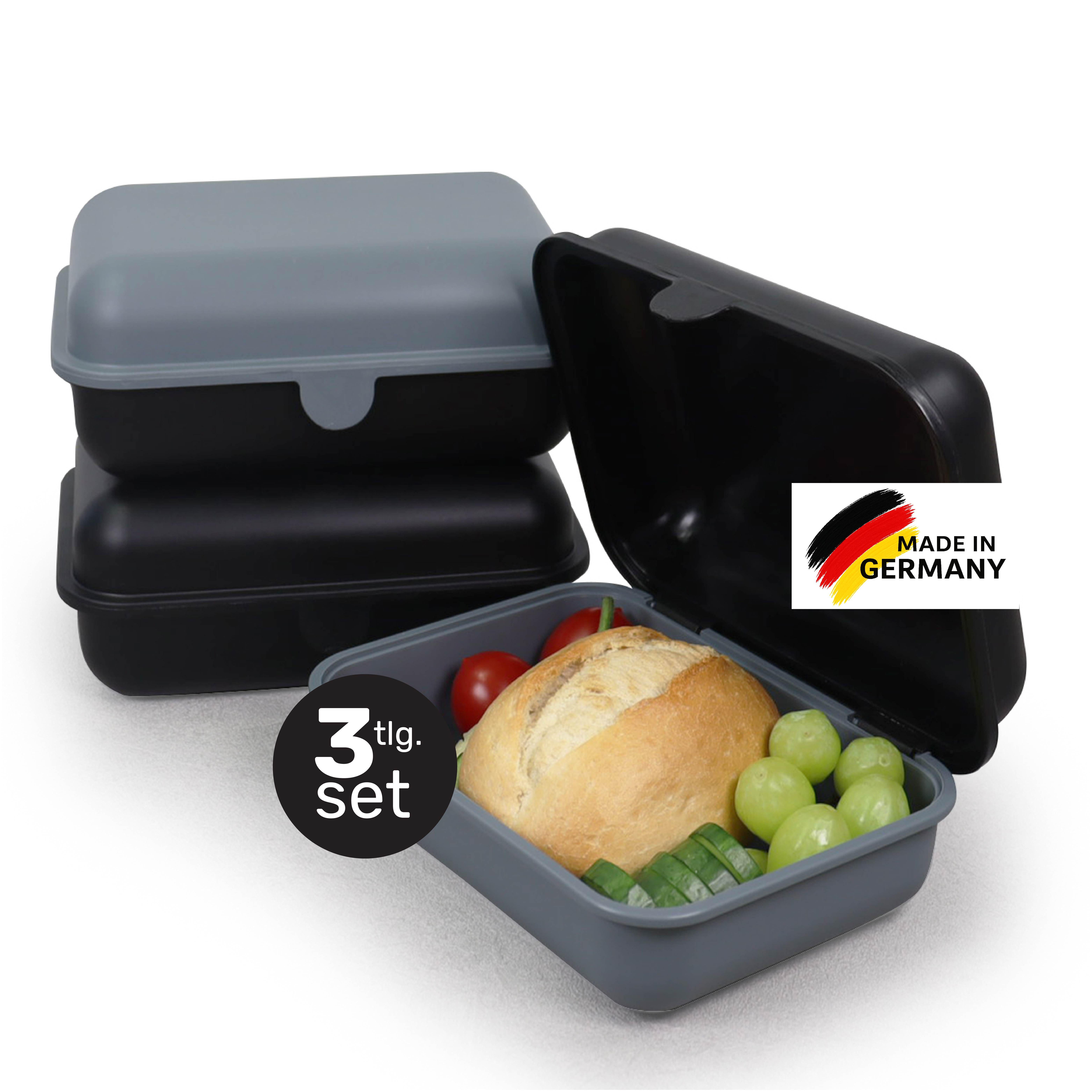 Blade Lunchbox Brotdose Kinder 3er Set Lunchbox Butterbrotdose Made in Germany, (3er Set), für Kinder & Erwachsene, BPA-frei, mikrowellen- & spülmaschinenfest