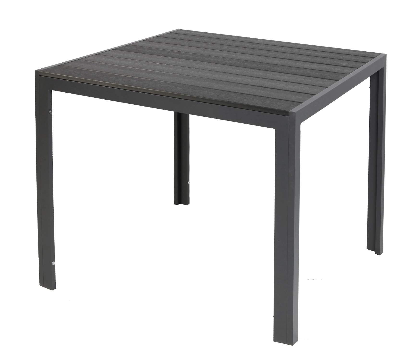 LEX Gartentisch Gartentisch Comfort 80 x 80 cm mit Nonwood Platte Gestell A günstig online kaufen