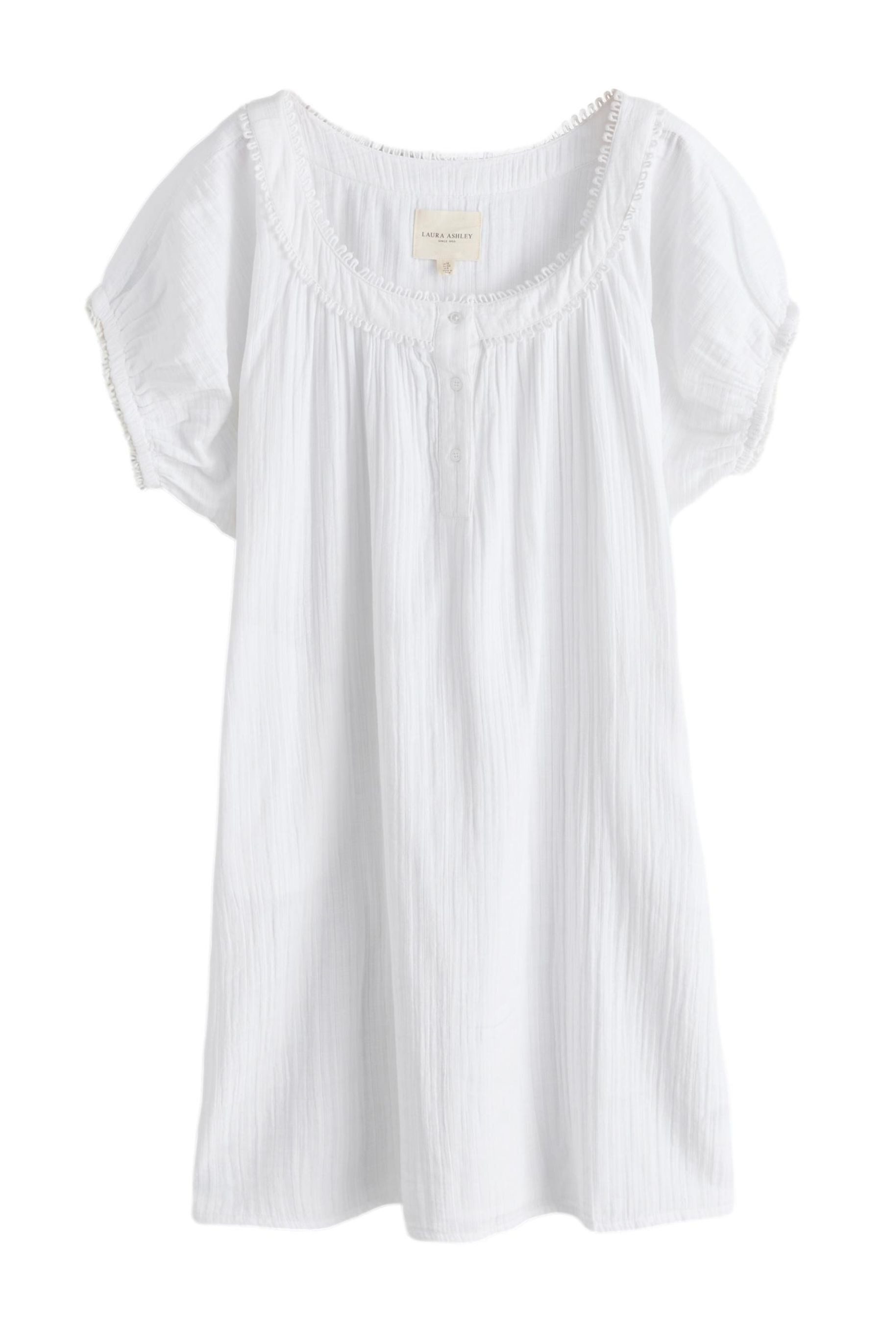 LAURA ASHLEY Nachthemd Laura Ashley Midi-Nachthemd, doppellagiger Stoff (1- günstig online kaufen