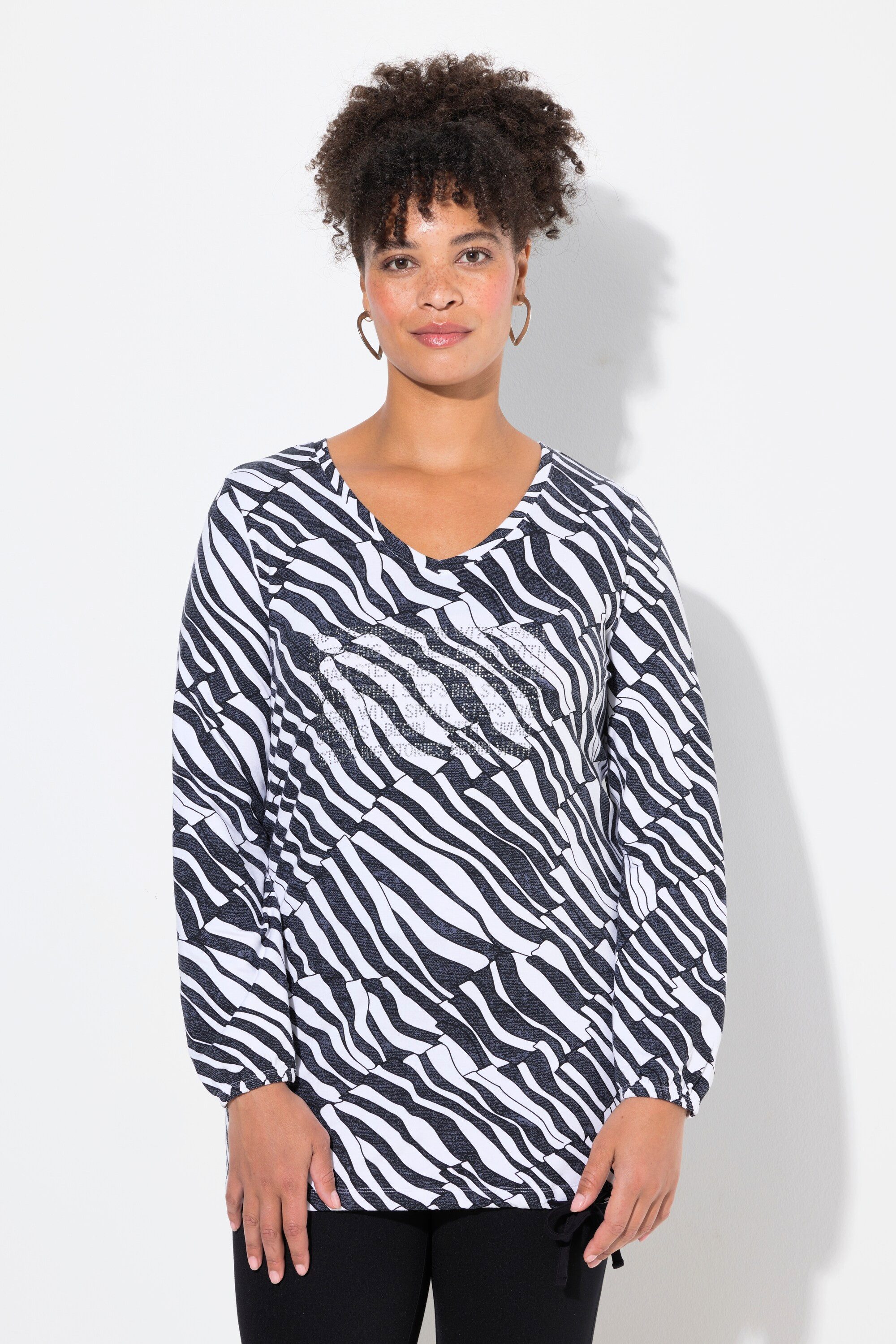 MIAMODA T-Shirt T-Shirt Classic Fit Grafikmuster günstig online kaufen