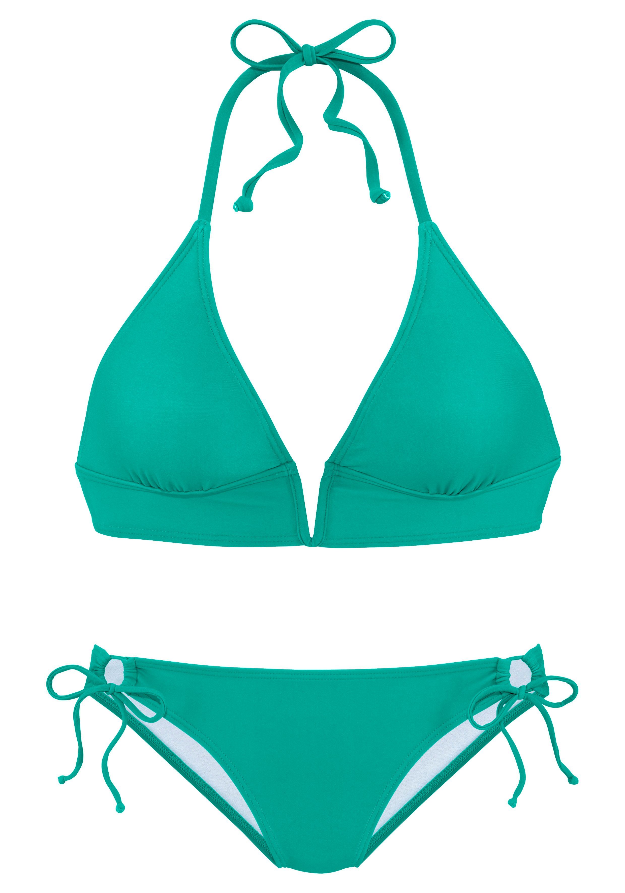 Vivance Triangel-Bikini mit trendigem V-Ausschnitt günstig online kaufen