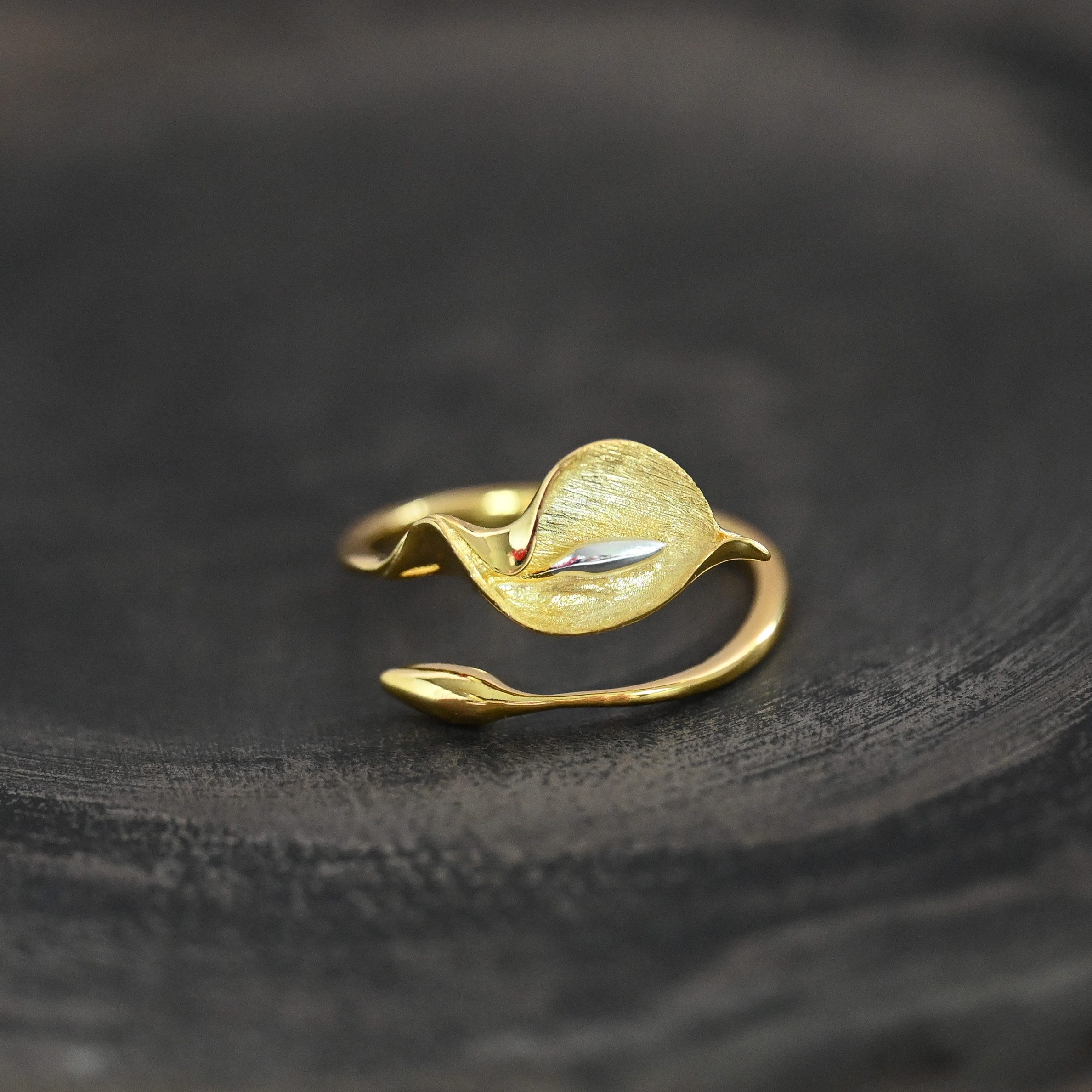 Runde Perlé Silberring eleganter Ring Calla günstig online kaufen