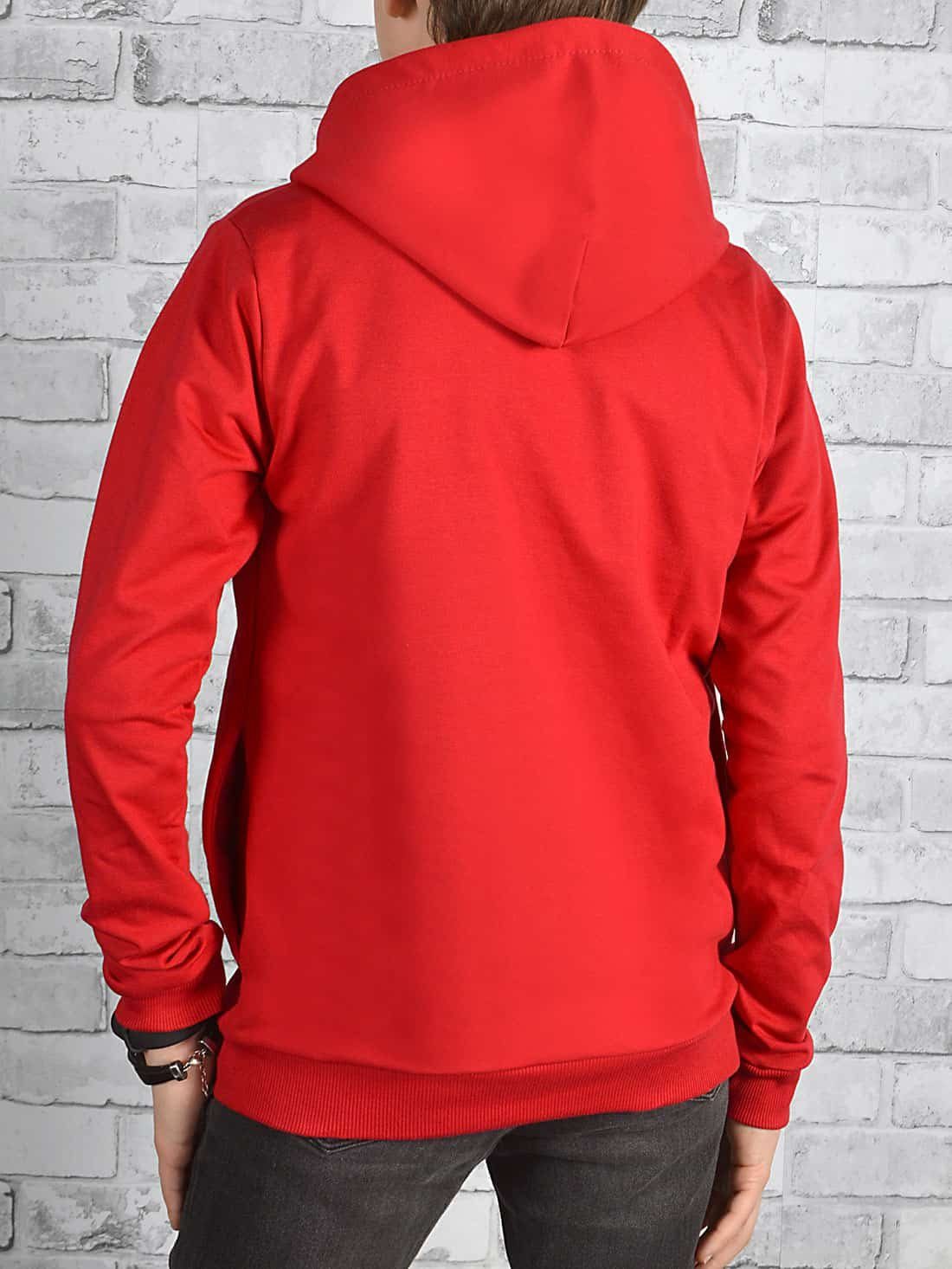 (1-tlg) Rot Jungen Kapuzen Bund BEZLIT Pullover zweifarbig elastischer Hoodie