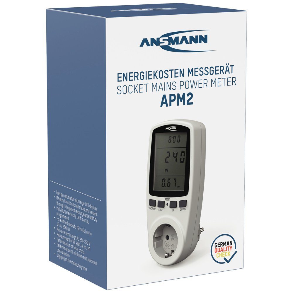 Energiekosten-Messgerät, Energiekostenmessgerät ANSMANN® Ansmann APM2 APM2