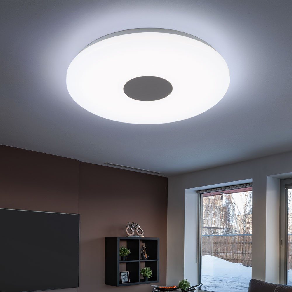 in LED-Leuchtmittel Deckenleuchten Warmweiß, etc-shop Deckenlampe LED Deckenleuchte, Wohnzimmer LED verbaut, fest Deckenleuchte