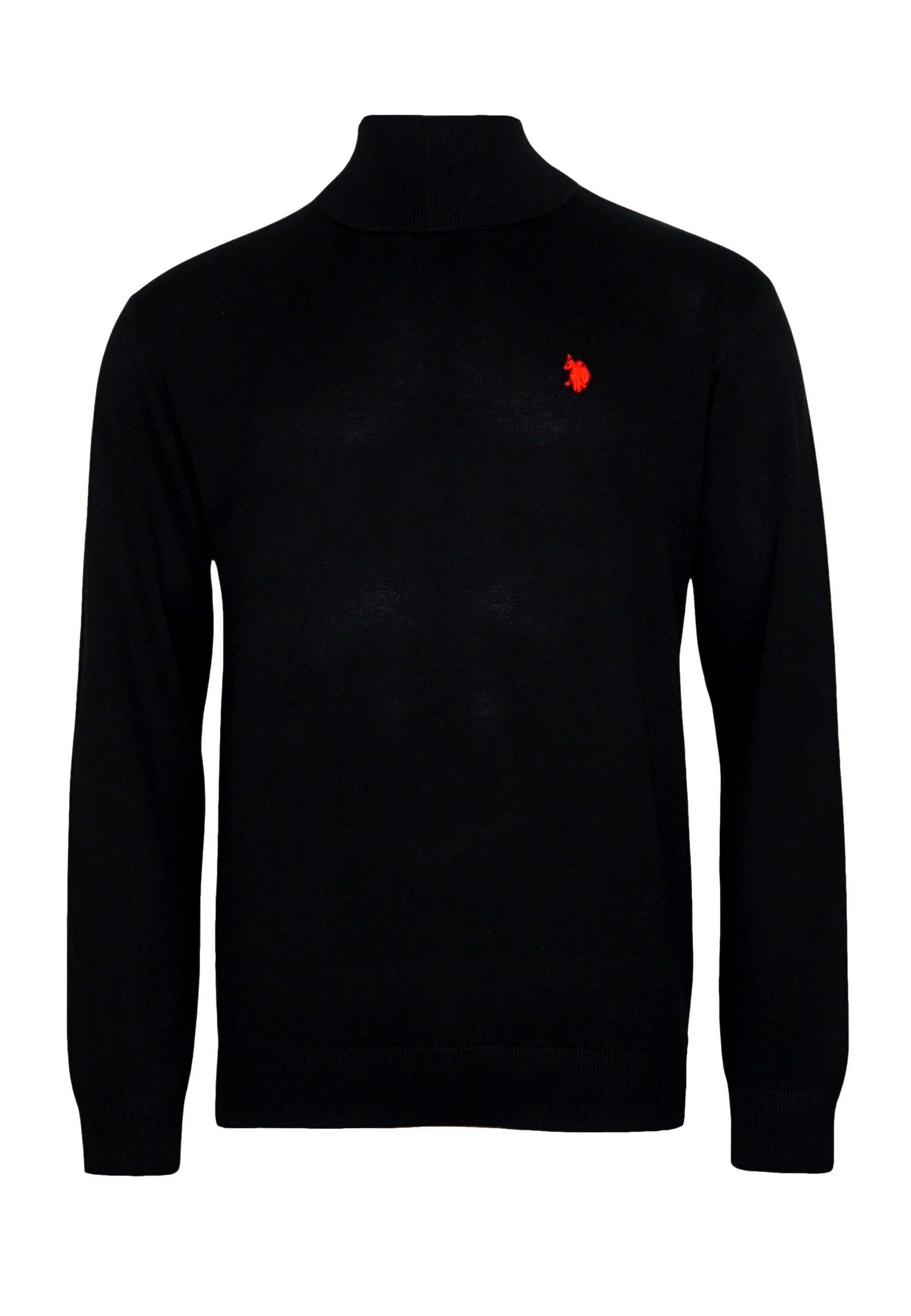 U.S. Polo Assn. Strickpullover Pullover Rollkragen Feinstrick (1-tlg)