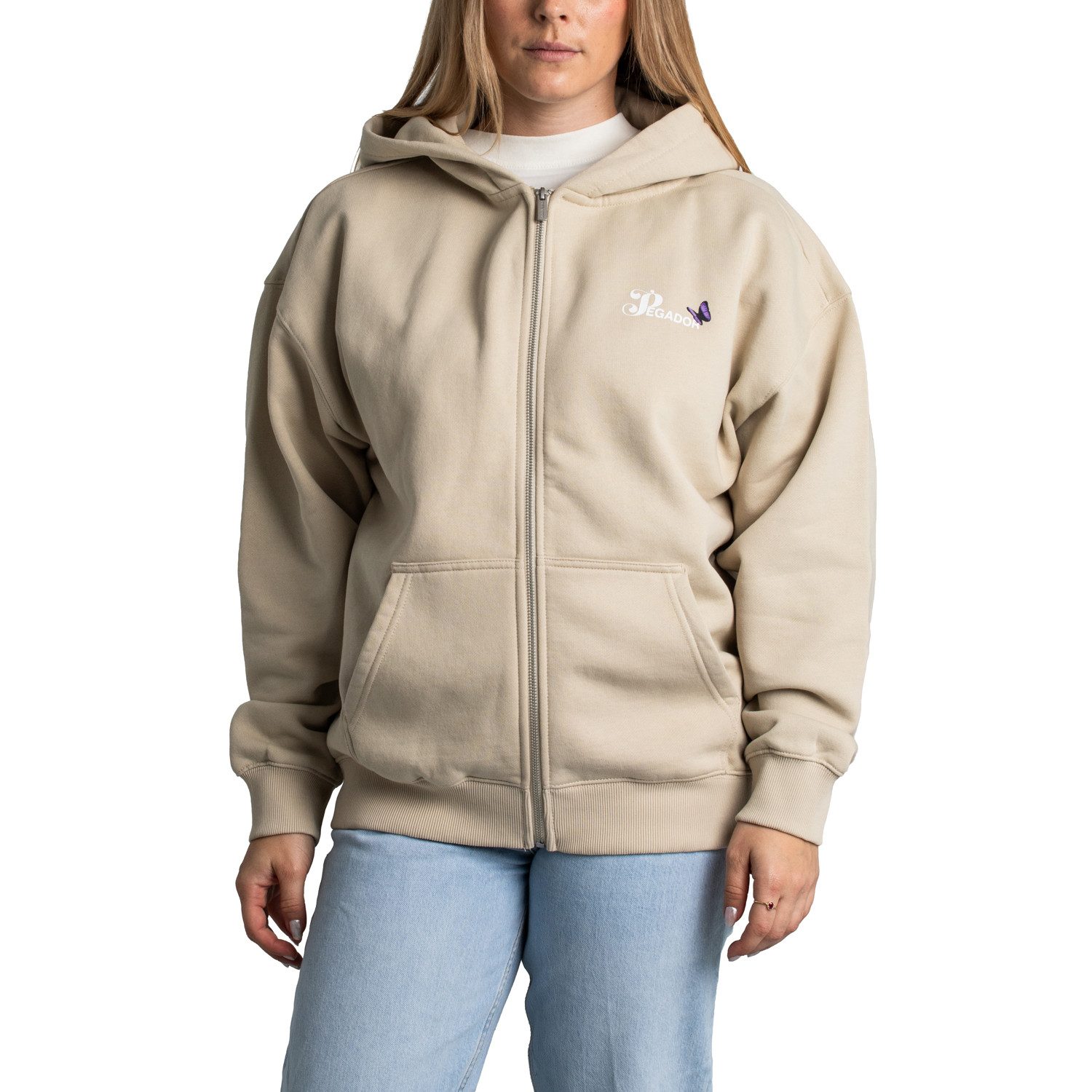 PEGADOR Kapuzensweatjacke Pegador Noria Oversized Sweatjacke