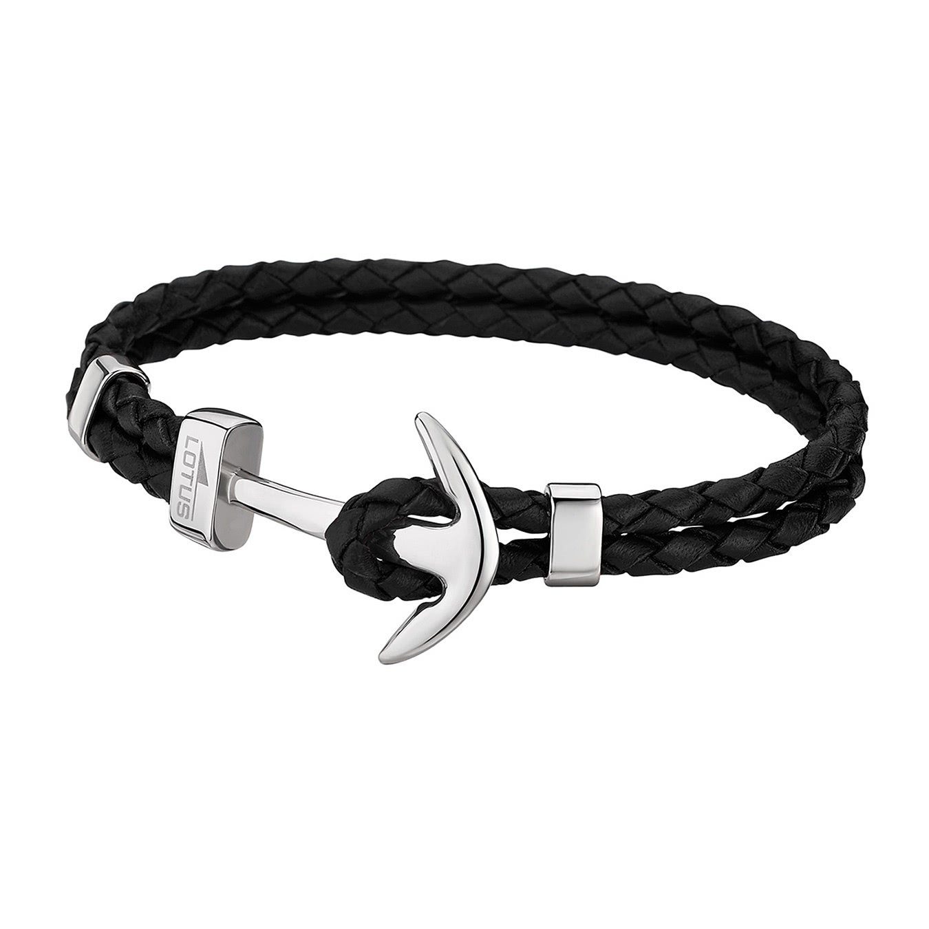 Lotus Style Armband »JLS1832-2-1 Lotus Style Anker Armband schwarz« (Armband),  für Herren aus Edelstahl (Stainless Steel), Echtleder online kaufen | OTTO