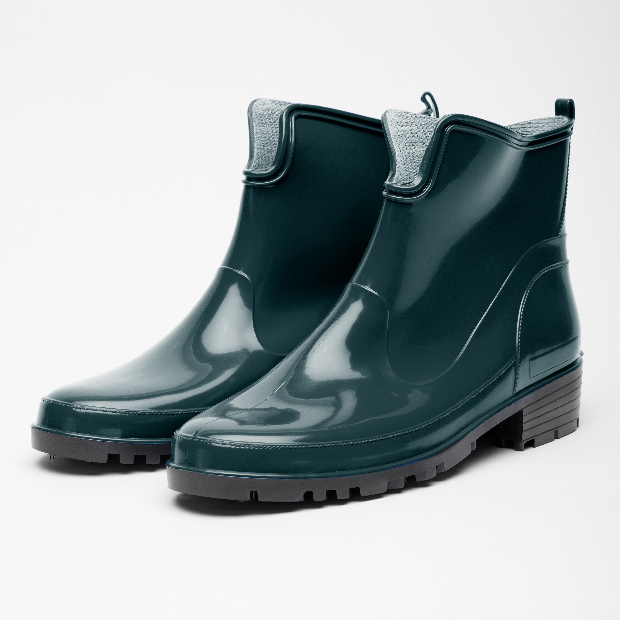 Ladeheid Gummistiefeletten LA-930 kurze Boots für Frauen Gummistiefel Damen wasserfest und bequem