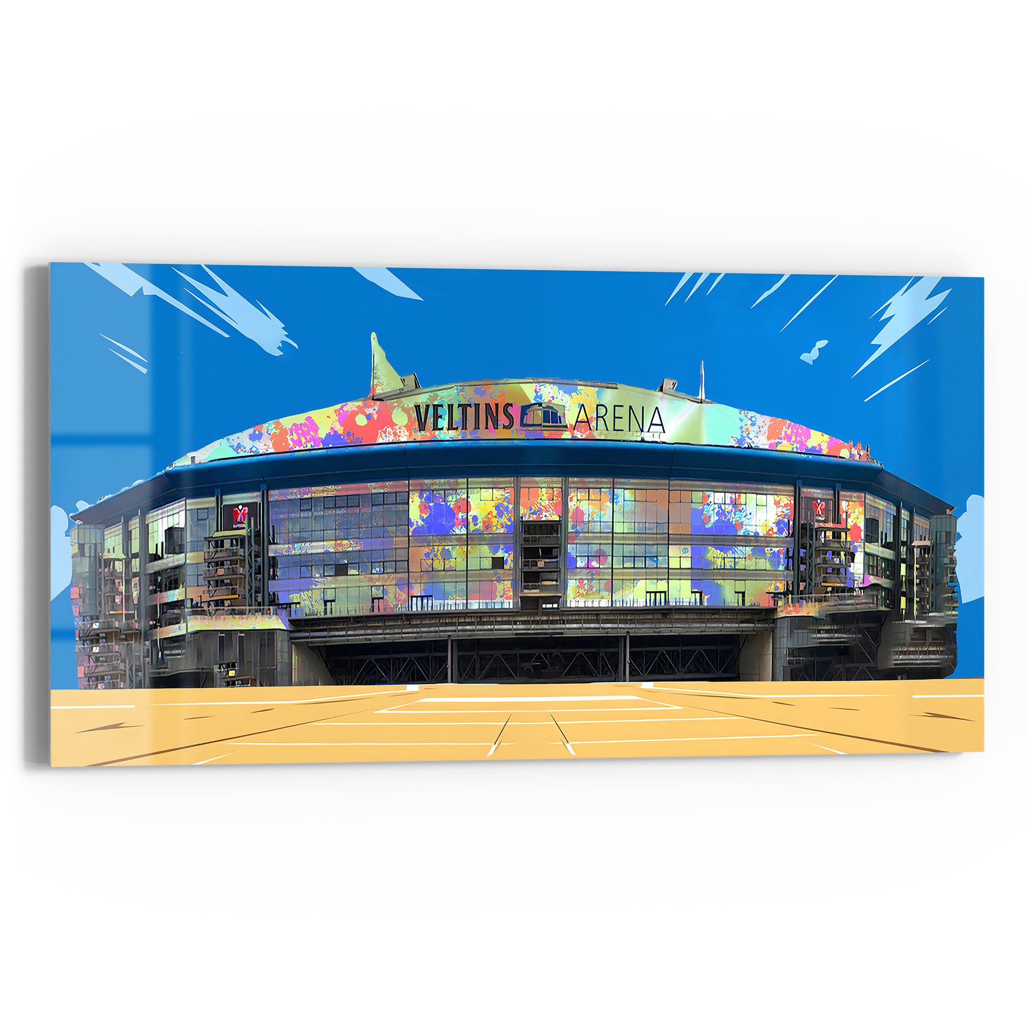 DEQOART Glasbild 'Stadion Schalke 04', 'Stadion günstig online kaufen