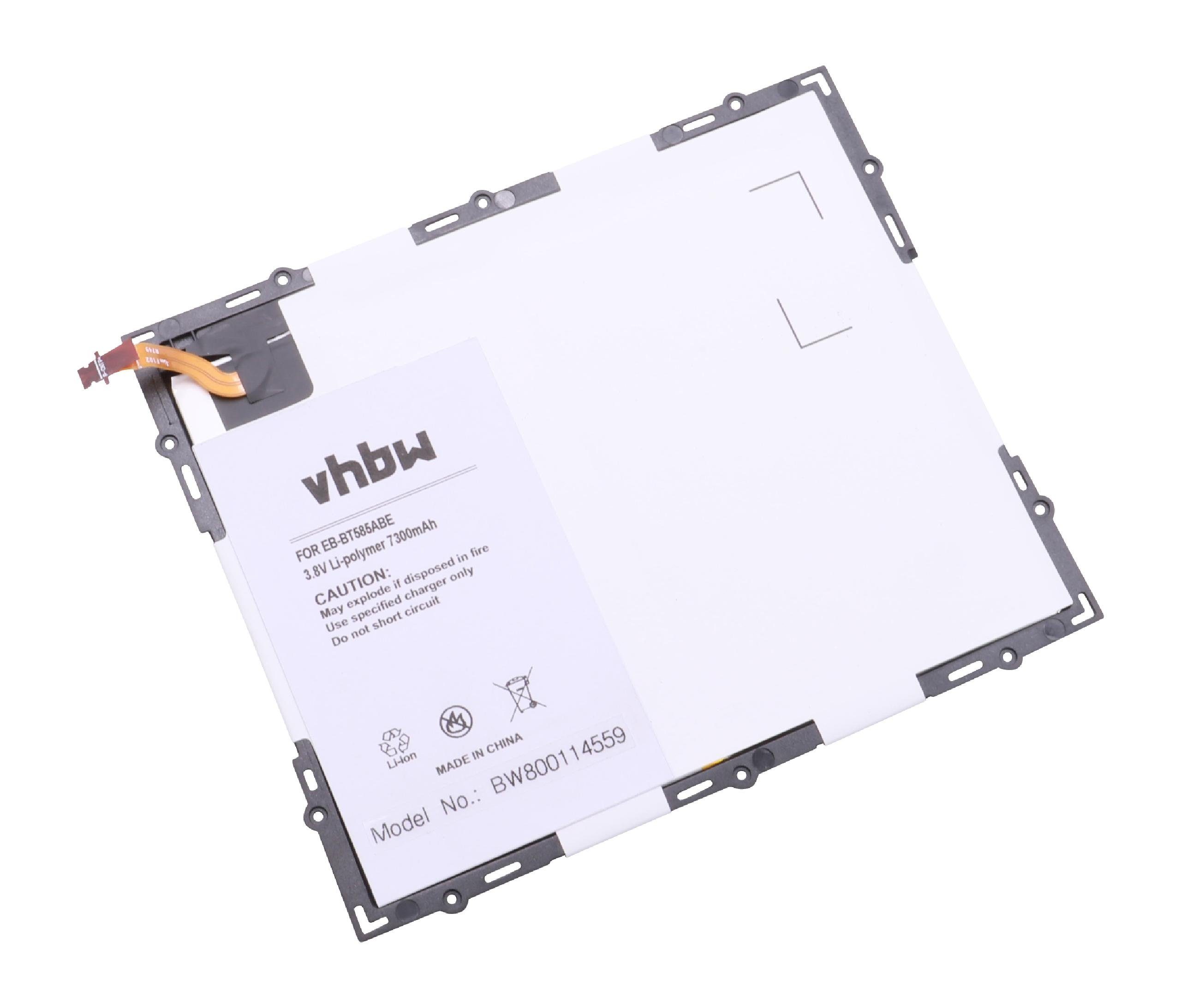 vhbw Tablet-Akku Ersatz für Samsung EB-BT585ABA für (7300mAh, 3,8V, Li-Polymer) 7300 mAh