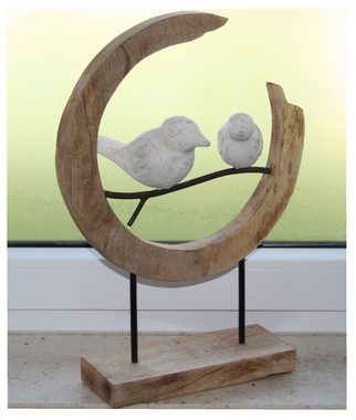 Moritz Skulptur Skulptur Loving Birds Vögel Liebe, Dekoobjekt Holz Tischdeko Fensterdeko Wanddeko Holzdeko