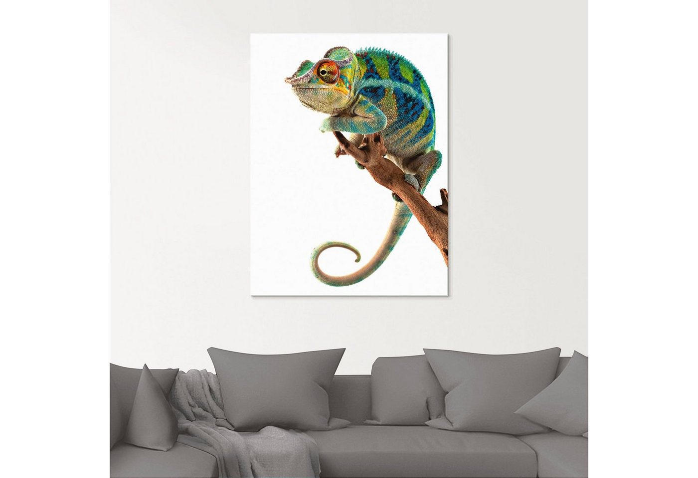 Artland Glasbild »Ambanja Panther Chamäleon«, Reptilien (1 Stück)-kaufen