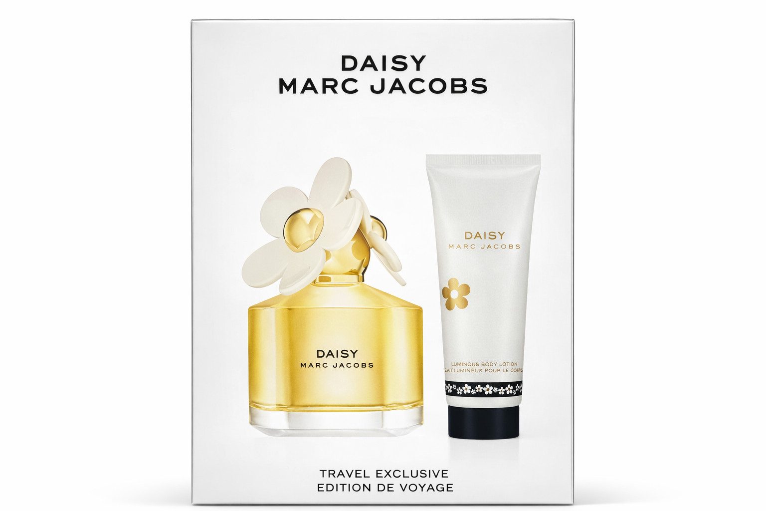 MARC JACOBS Duft-Set Daisy Travel Exklusive Edition - EdT 100 ml + Body Lotion 75 ml, 2-tlg., Frisch, floral und leicht verspielt – mit einer eleganten Basis.