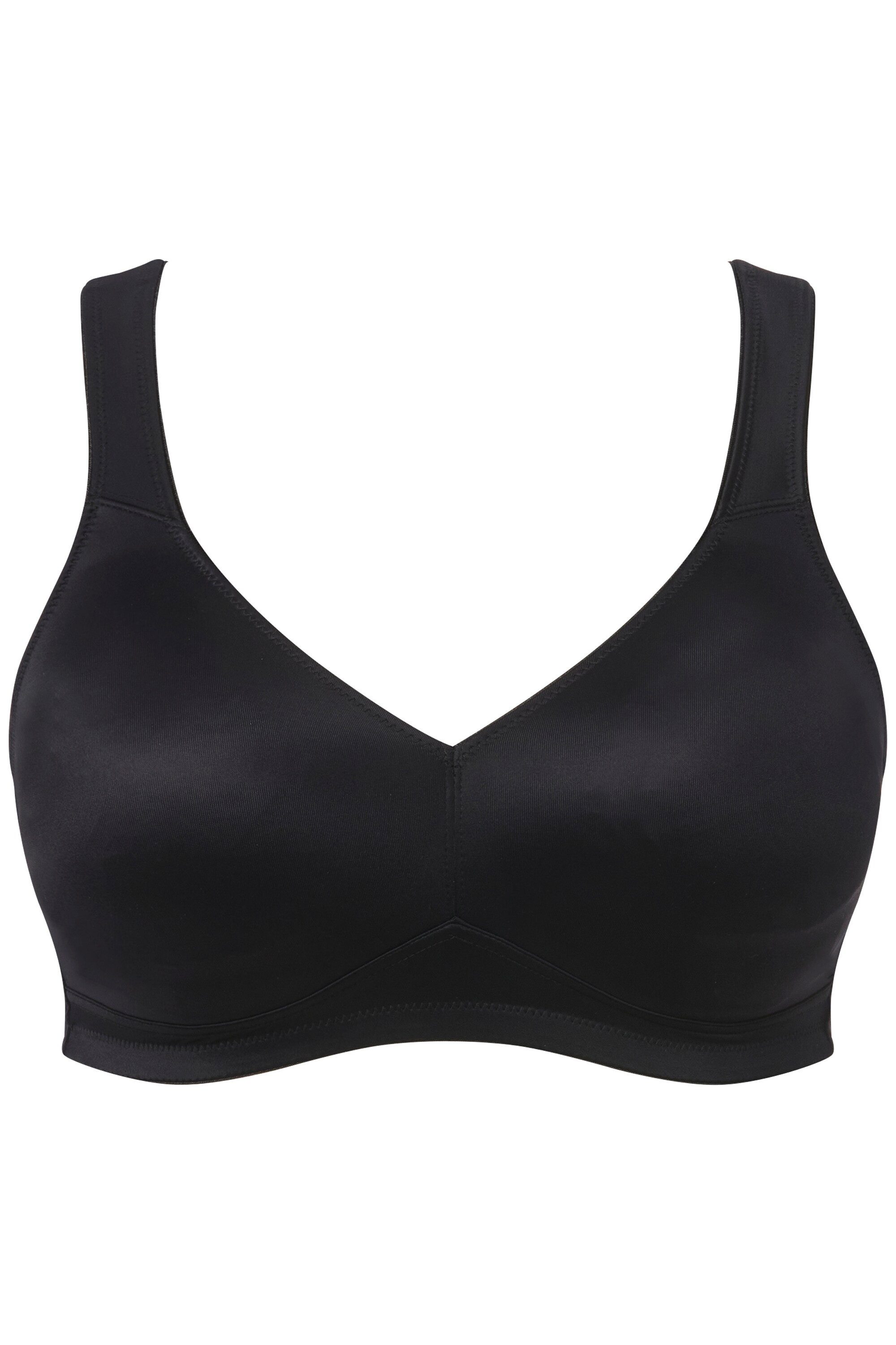 Ulla Popken Bügel-BH Mikrofaser-BH vorgeformte Cups atmungsaktiv