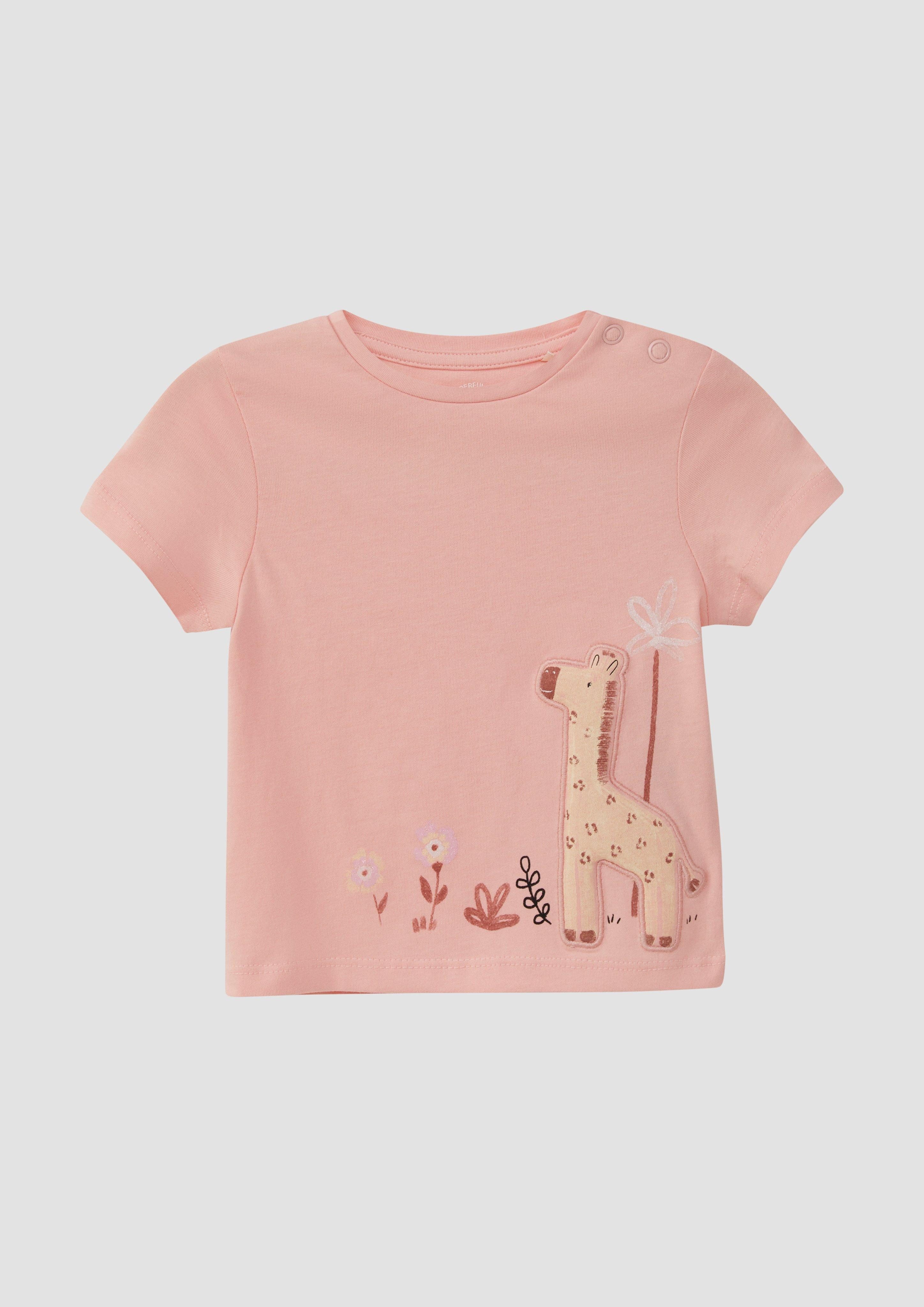 s.Oliver Kurzarmshirt T-Shirt aus Baumwolle mit günstig online kaufen