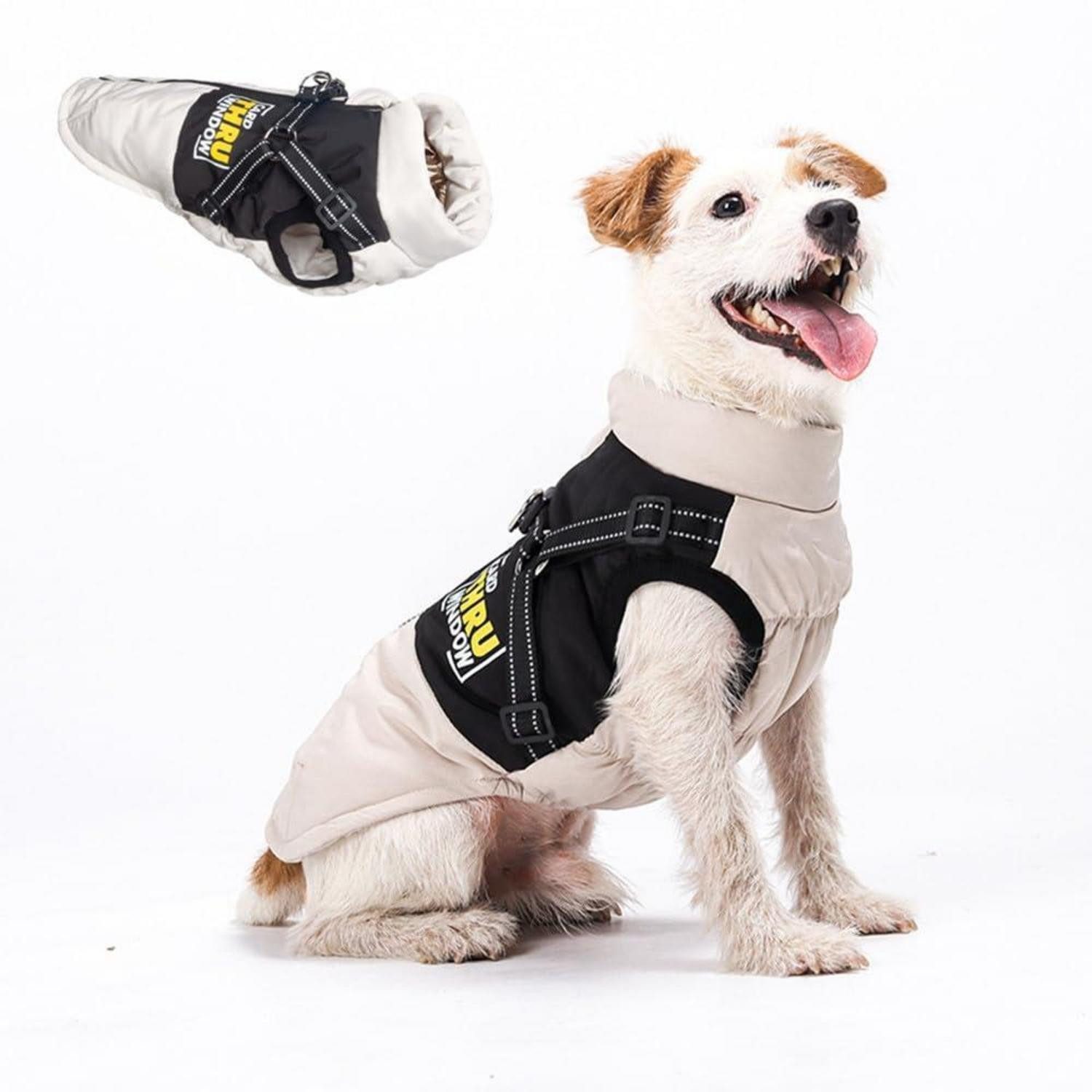 LuxusKollektion Hundejacke Hundemantel Winter Weste Schwarz L