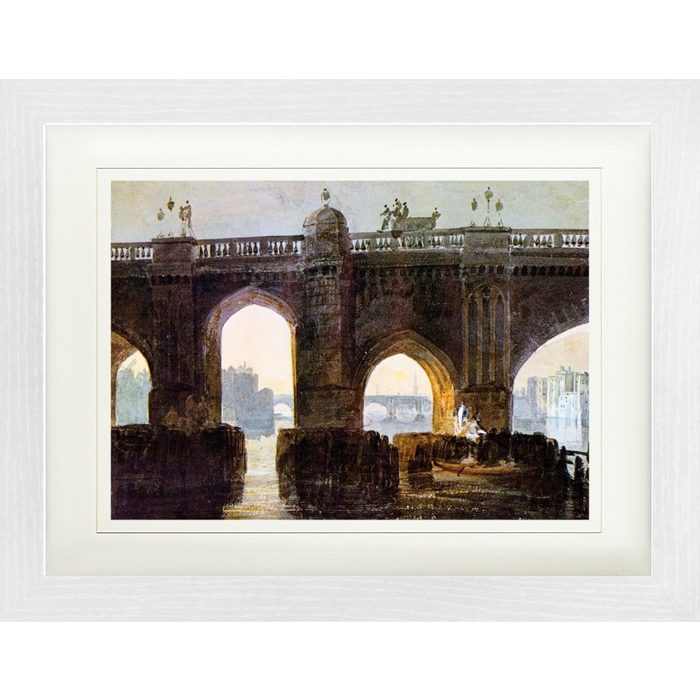 1art1 Bild mit Rahmen Joseph William Turner - Die London Bridge 1794