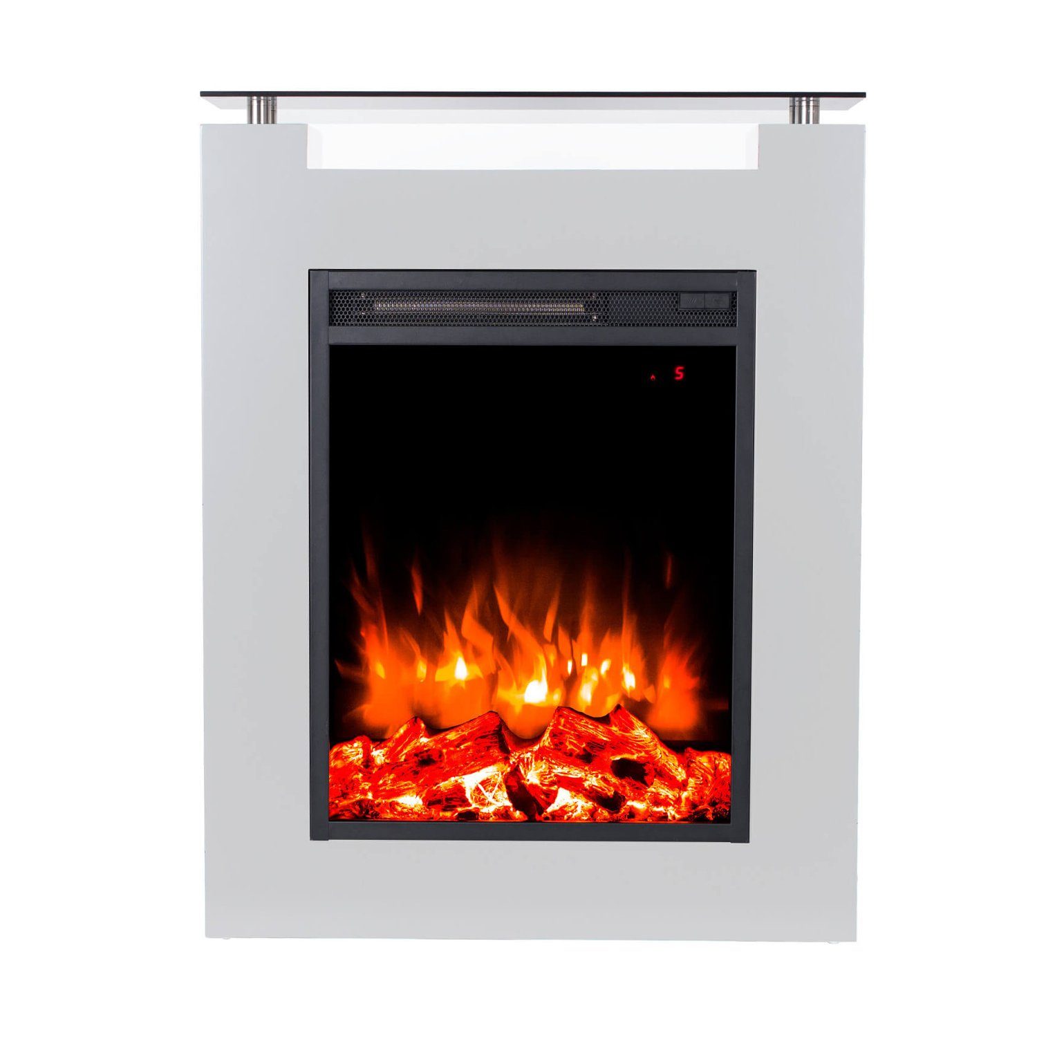 GARLIVO Elektrokamin Classic VI, künstliches Feuer mit Heizfunktion 1000/2000 W