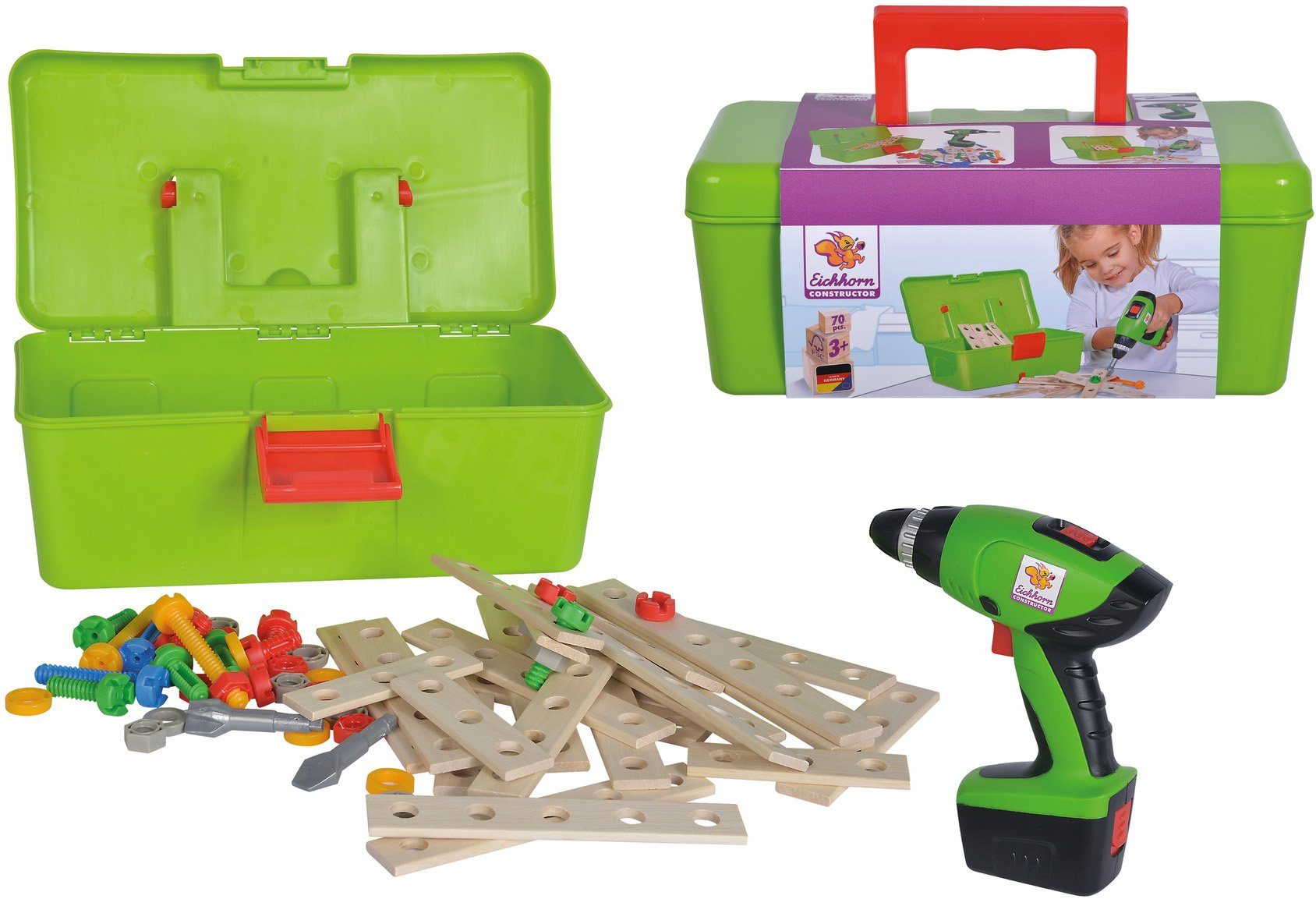 Eichhorn Constructor Werkzeugbox Konstruktionsspielsteine, (70 St), günstig online kaufen