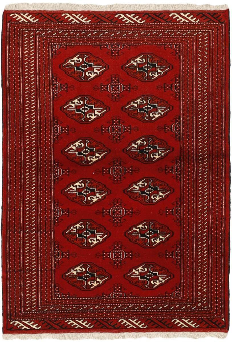 Orientteppich Turkaman 100x148 Handgeknüpfter Orientteppich / Perserteppich, Nain Trading, rechteckig, Höhe: 6 mm