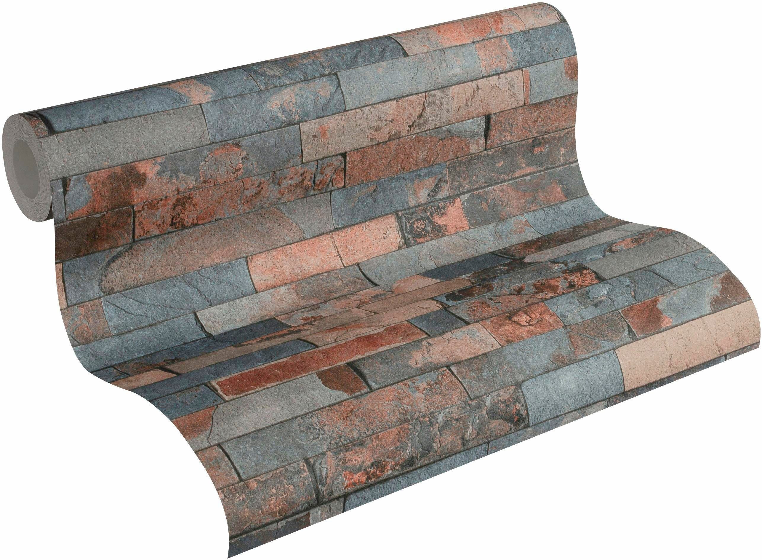 living walls Vliestapete Best of Wood`n Stone 2nd Edition, Steinoptik, Tapete Stein