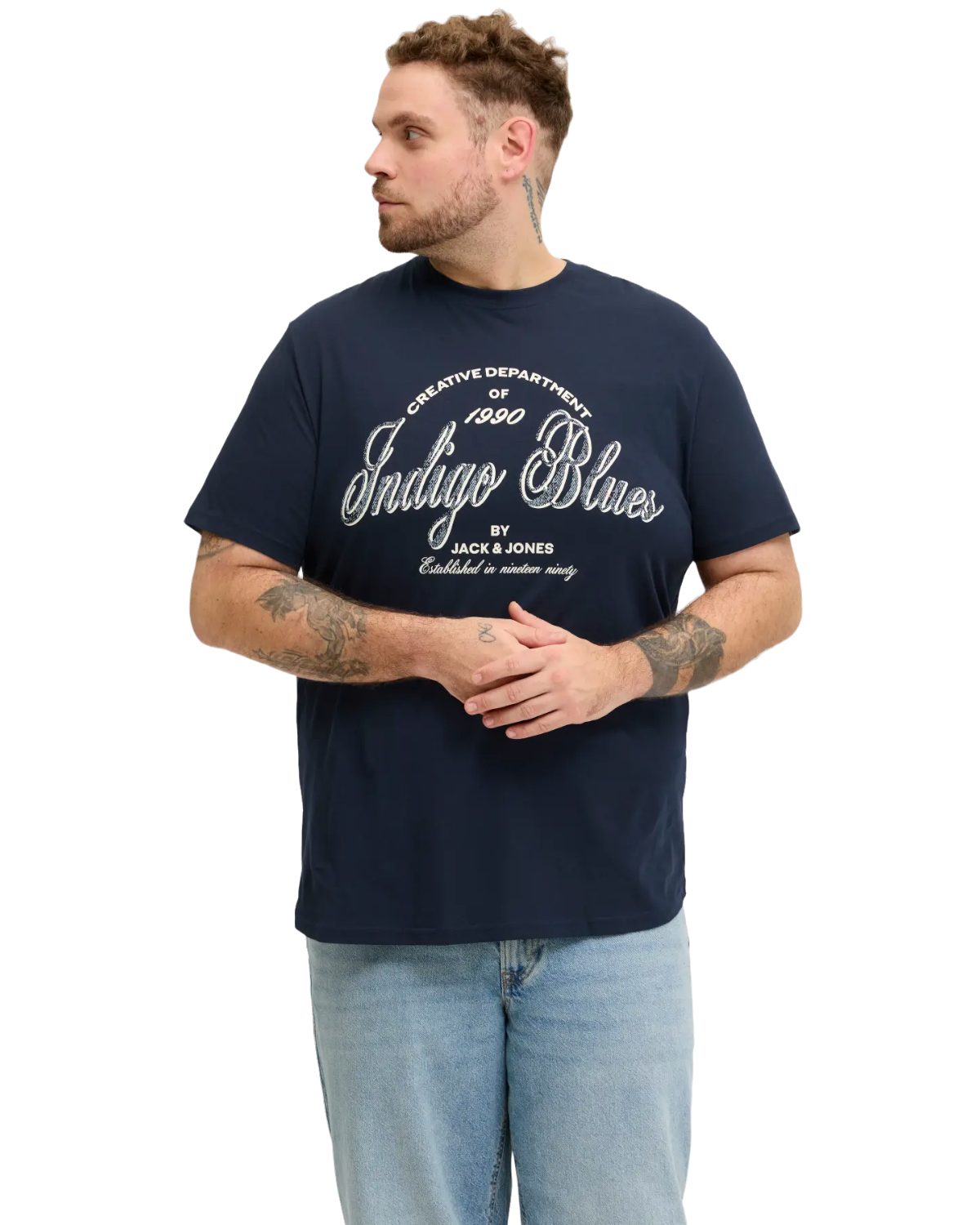 Jack & Jones PlusSize Print-Shirt (Spar-Set, 3er-Pack) Big Size Shirt Übergrößen Shirt