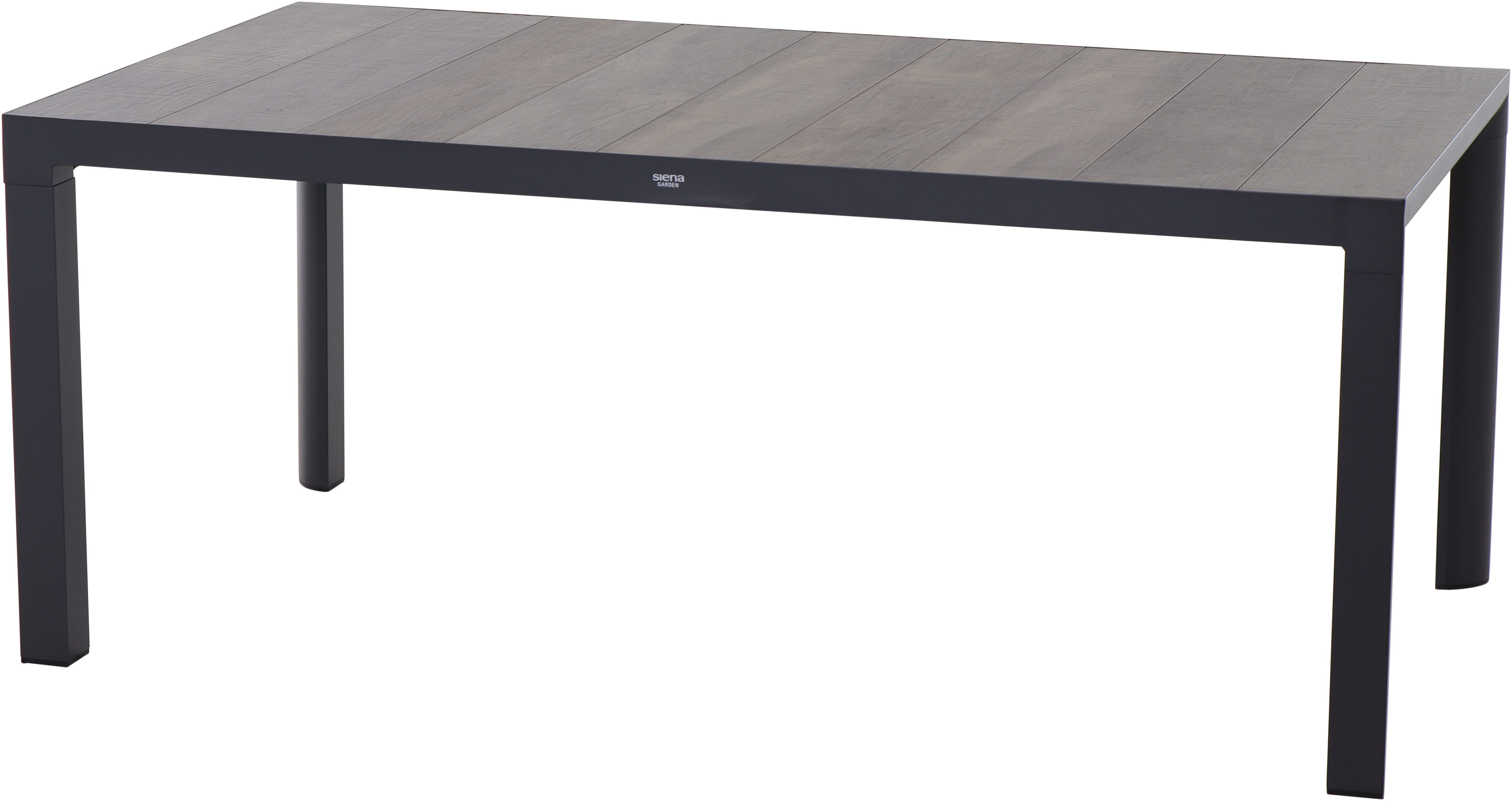 Siena Garden Gartentisch »Silva« 180x90cm Aluminiumgestell mit Keramikleisten