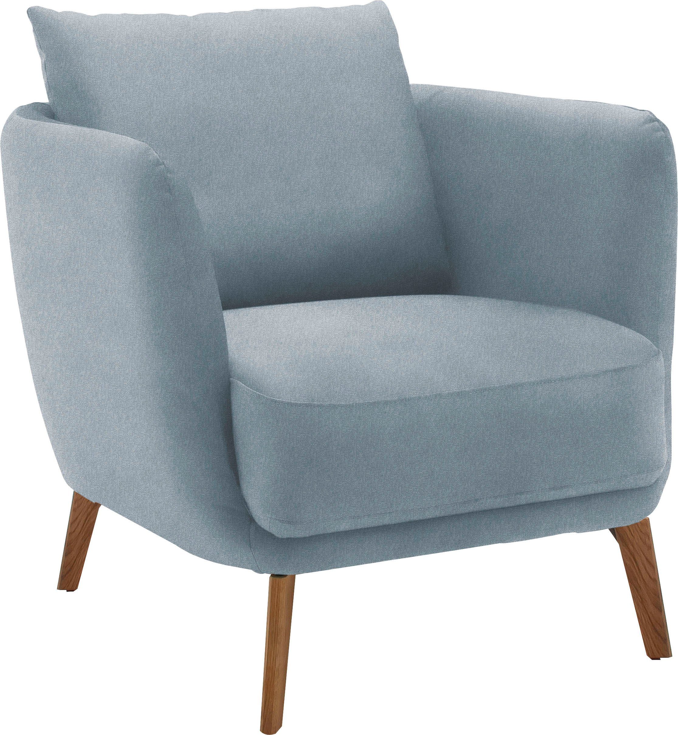 SCHÖNER WOHNEN-Kollektion Sessel Pearl - 5 Jahre Hersteller-Garantie, auch in Bouclé, Maße (B/H/T): 86/68/86 cm, Füße Massivholz