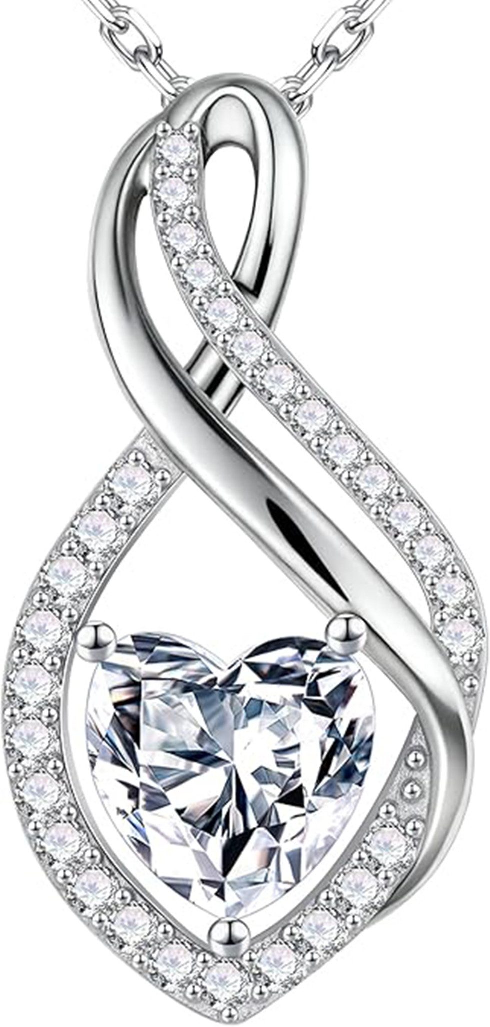 Jumpeak Kette mit Anhänger Diamantkette,halskette gold,halskette damen gold,1-Karat-Diamantkette, Valentinstagsgeschenk,Jubiläumsgeschenk,liebesgeschenkfürsie