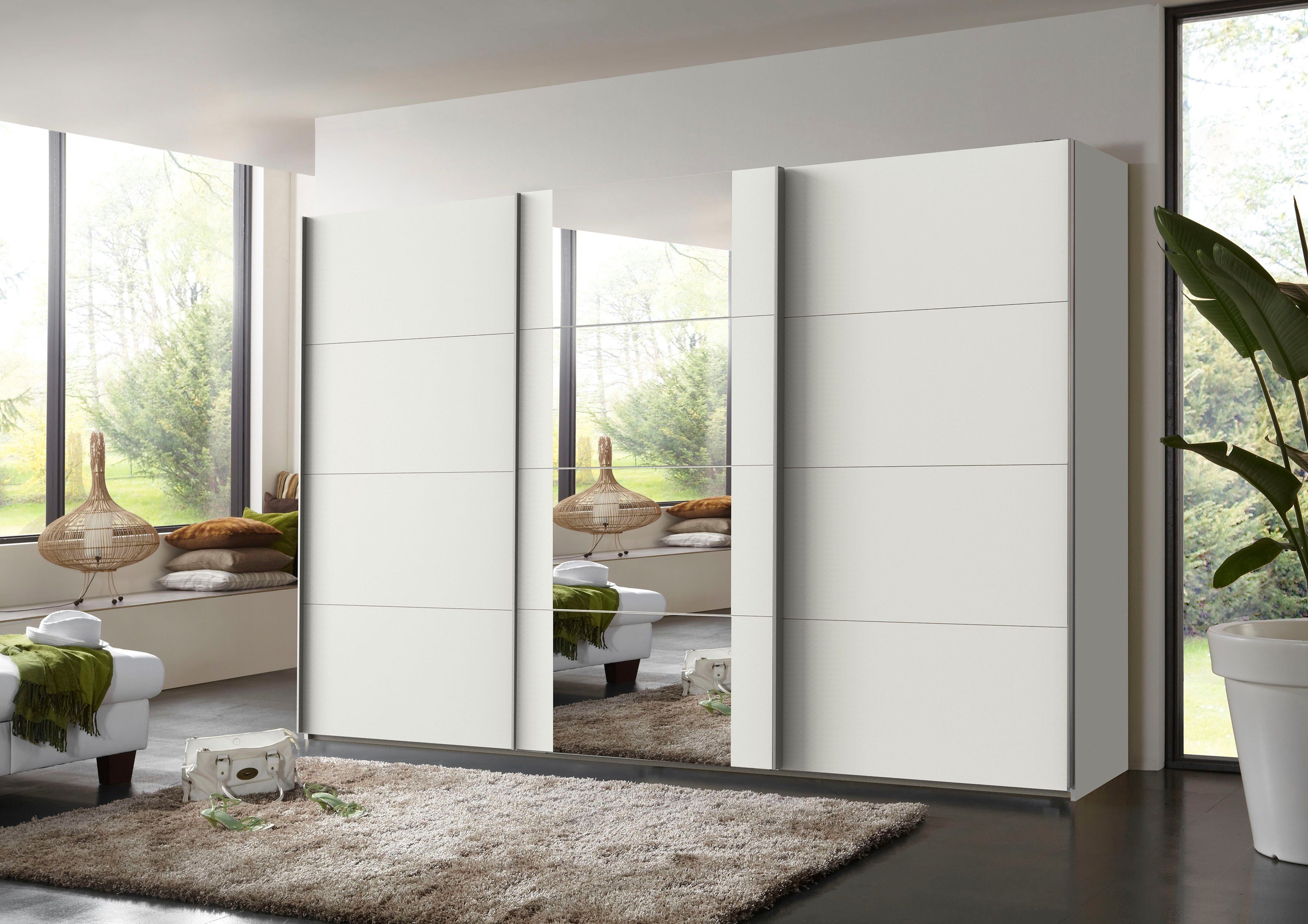 Wimex Schwebetürenschrank Bern Schiebetürenschrank Schrank mit zusätzlicher Innenausstattung, Garderobe