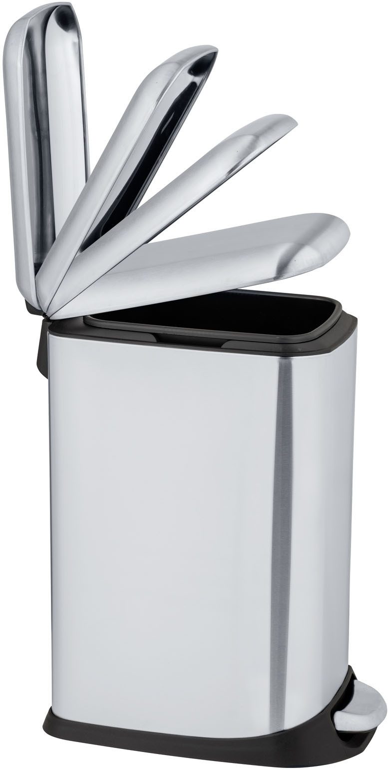 WENKO Mülleimer Modell Design, Abfalleimer mit Absenkautomatik und herausnehmbarem Einsatz