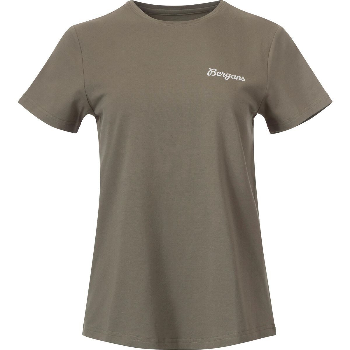 Bergans Kurzarmshirt Nordmarka Organic Cotton Print Tee Women Leichtes und bequemes T-Shirt aus 95 % Baumwolle, ideal für Wanderer