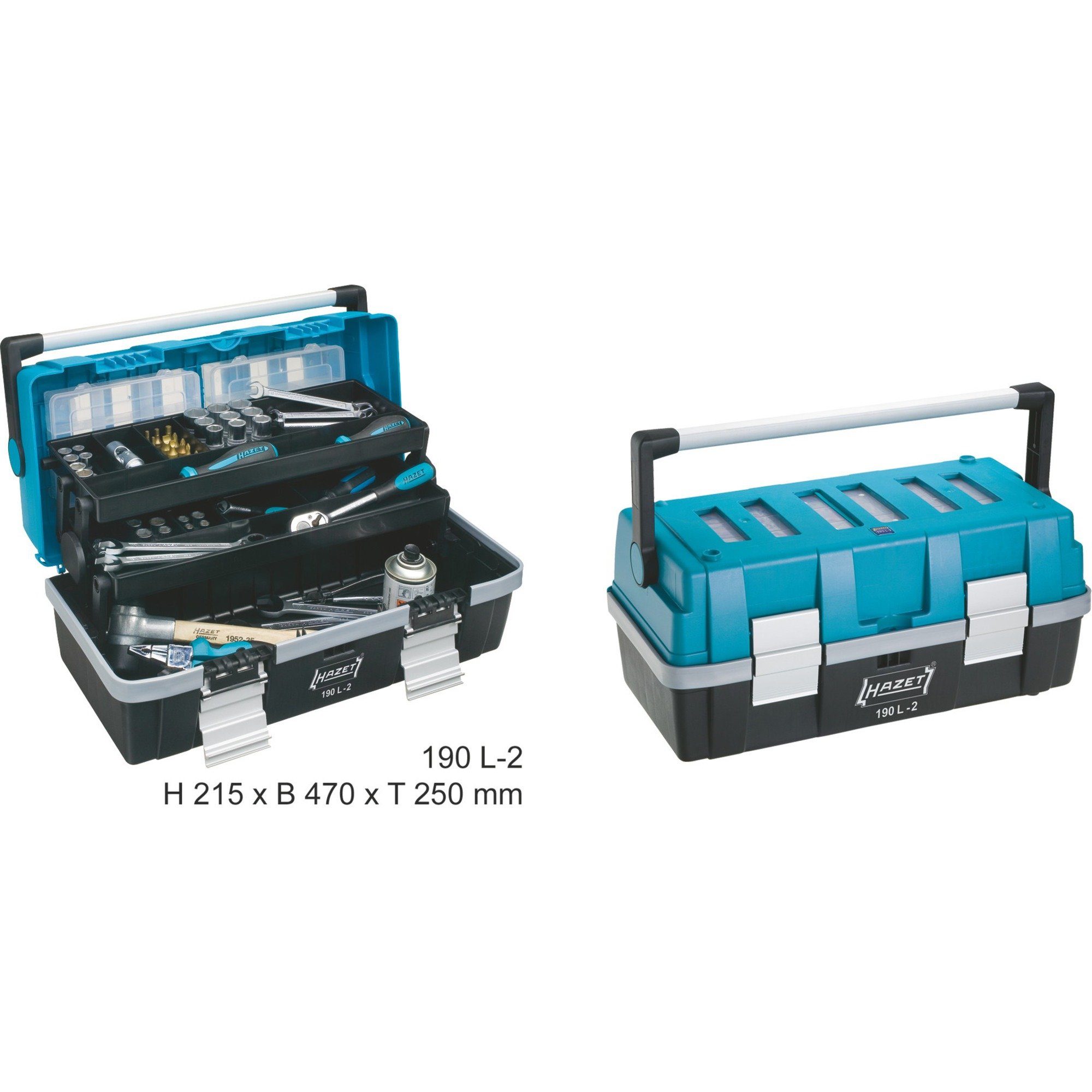 HAZET Werkzeugkoffer Hazet Kunststoff-Werkzeugkasten 190L-2